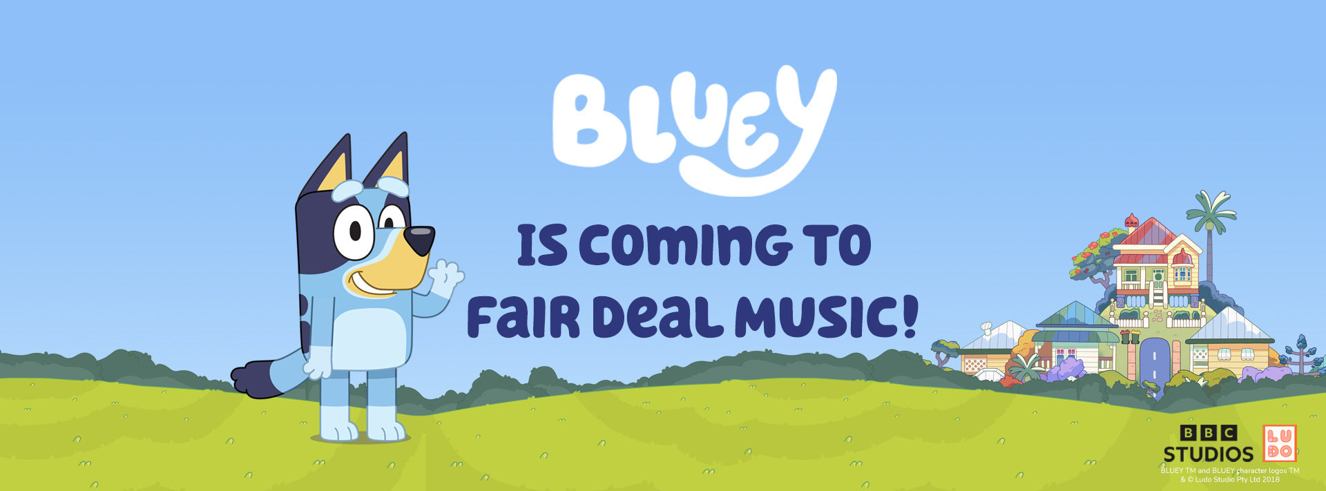 Bluey is Coming to Fair Deal Music!