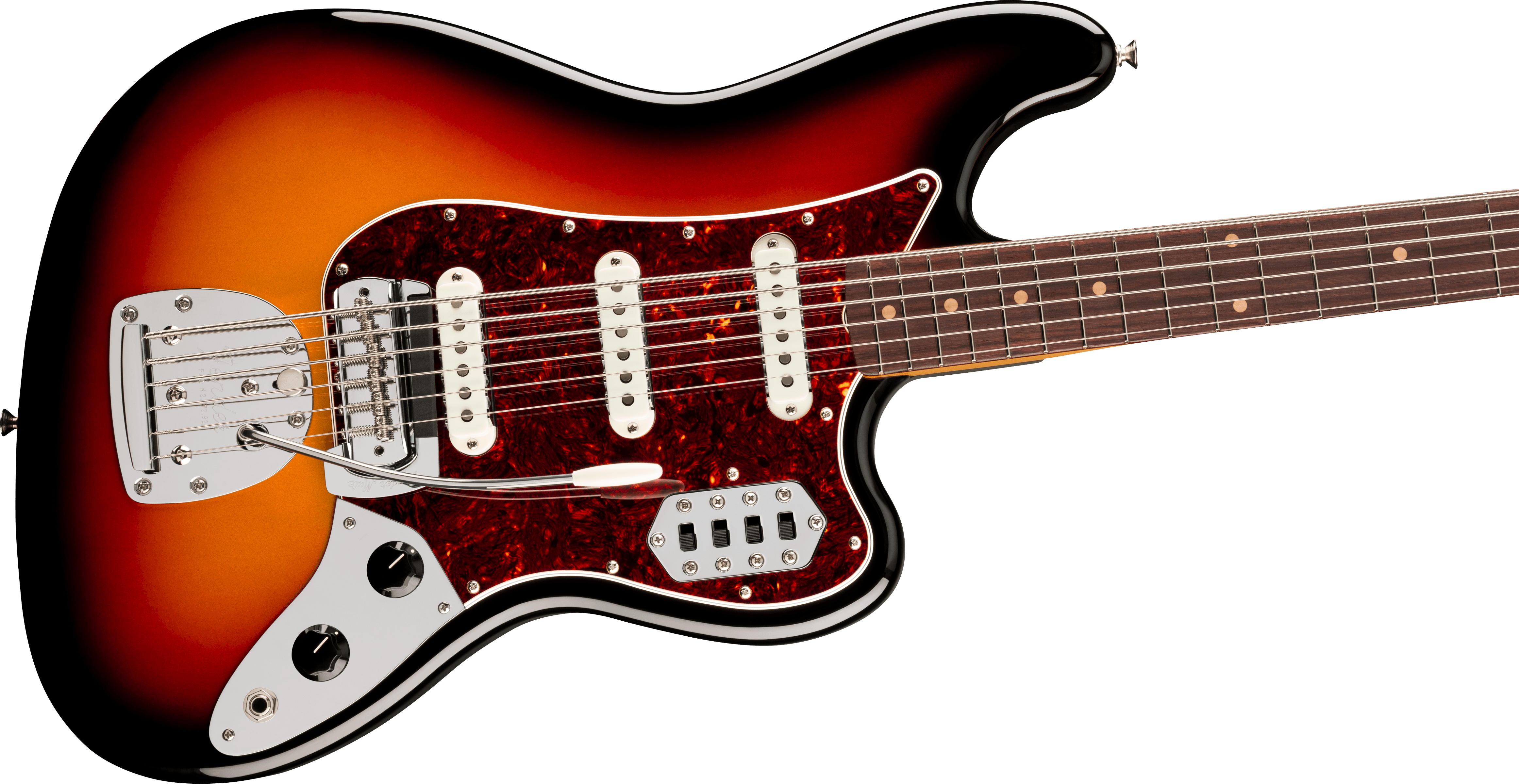 Fender Vintera® III Early '60s Bass VI, Rosewood Fingerboard, 3-Color Sunburst, Electric Bass Guitar - Fair Deal Music
