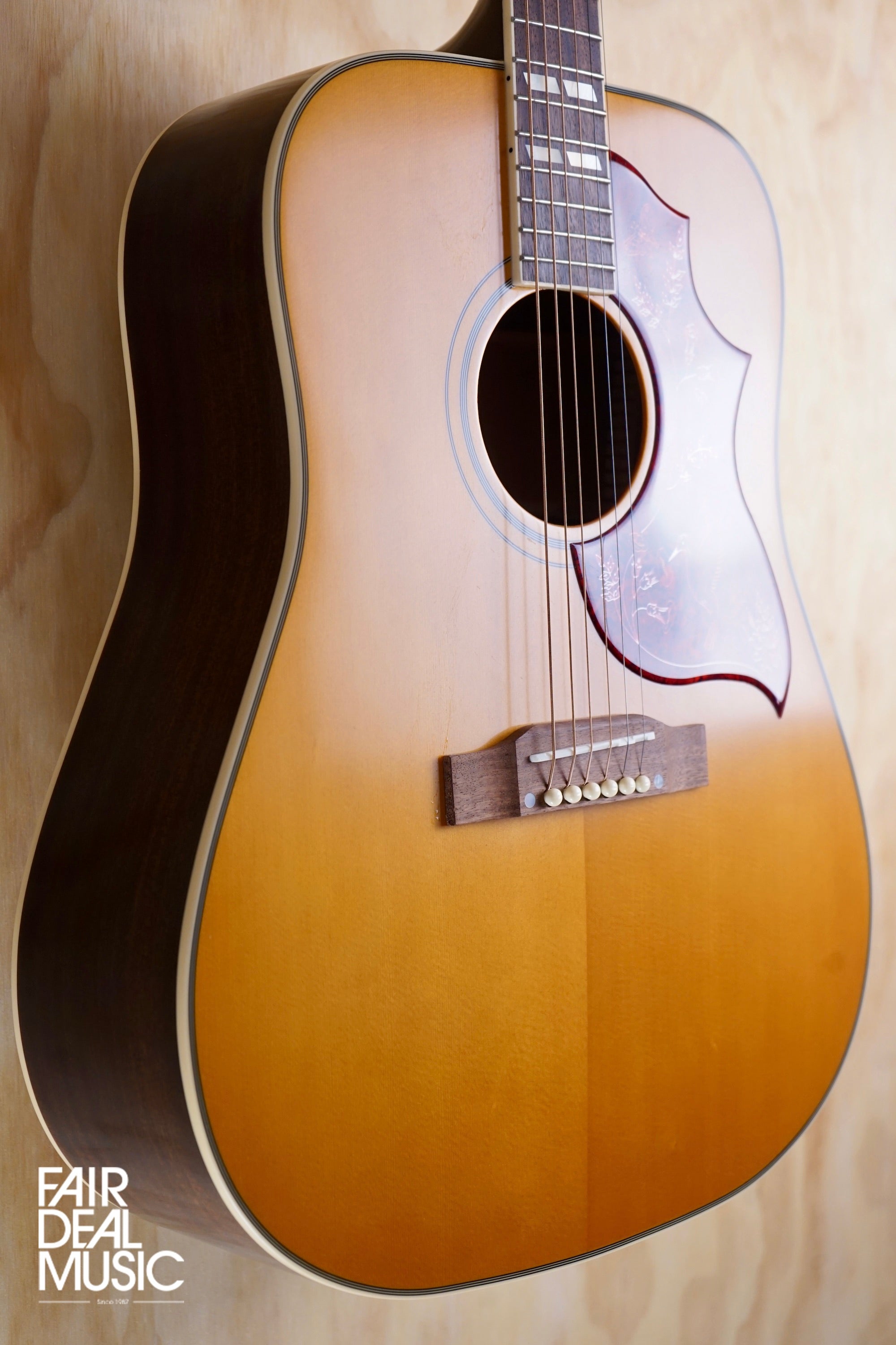 Epiphone Inspired By Gibson Hummingbird in Aged Natural Antique, USED - Fair Deal Music