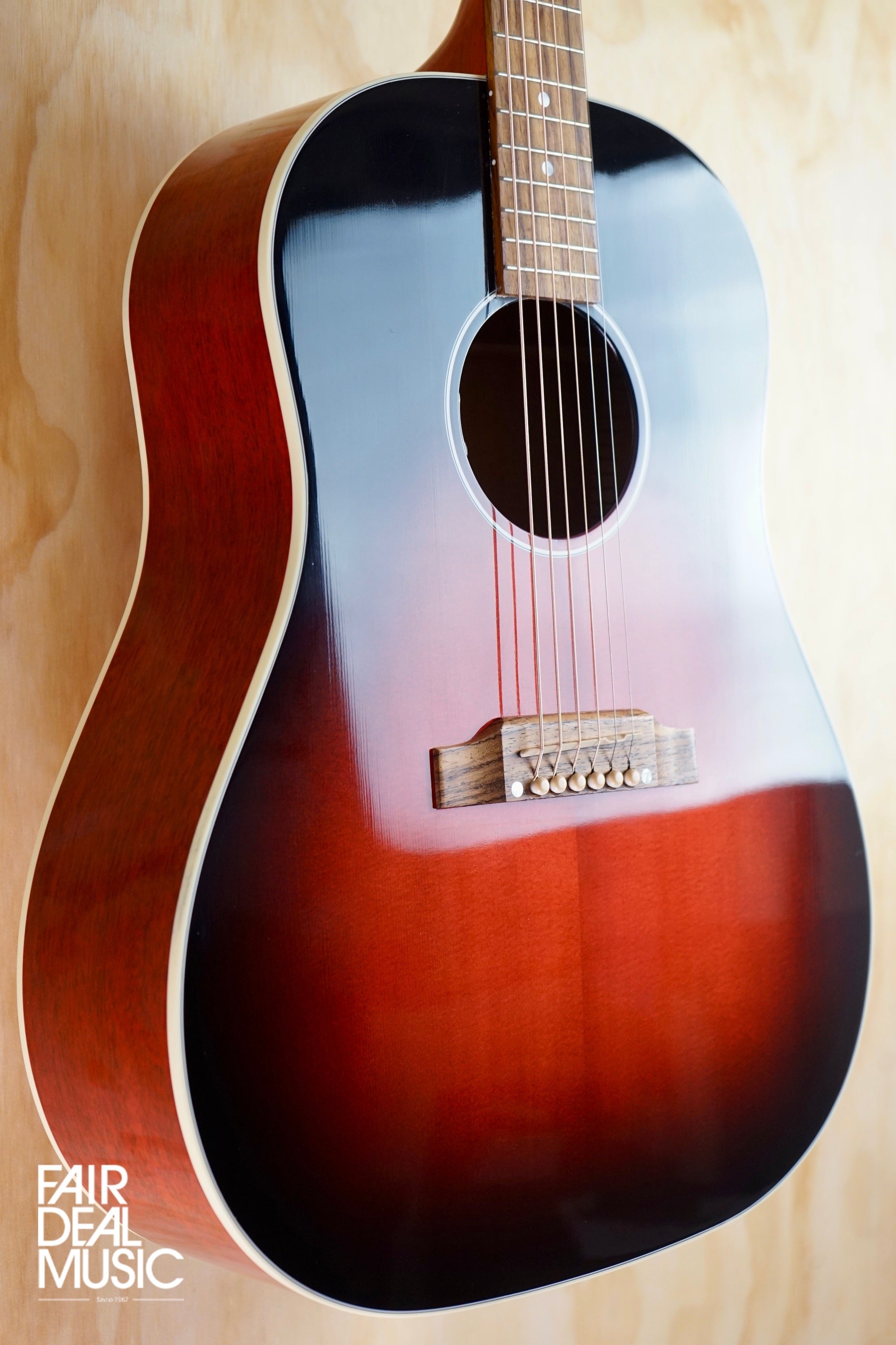 Gibson 2020 Slash J-45 Vermillion Burst, (Used) - Fair Deal Music