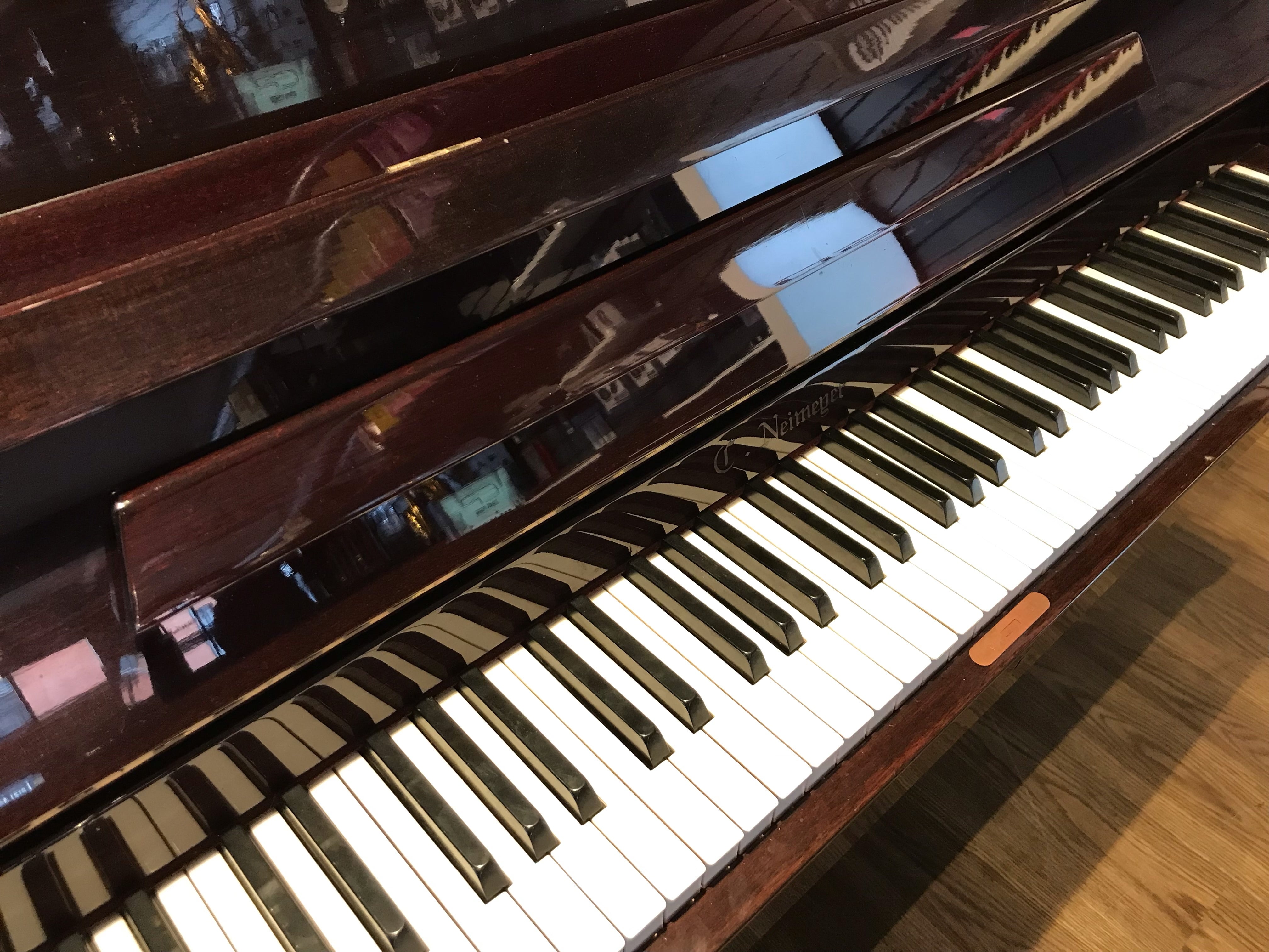 Neimeyer Upright Piano in Polished Mahogany (Used) - Fair Deal Music