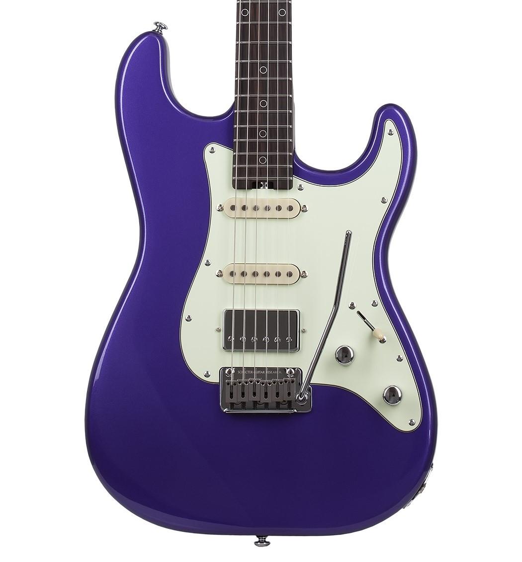 Schecter Nick Johnston Traditional 10th Anniversary HSS, Atomic Violet B-Stock - Fair Deal Music