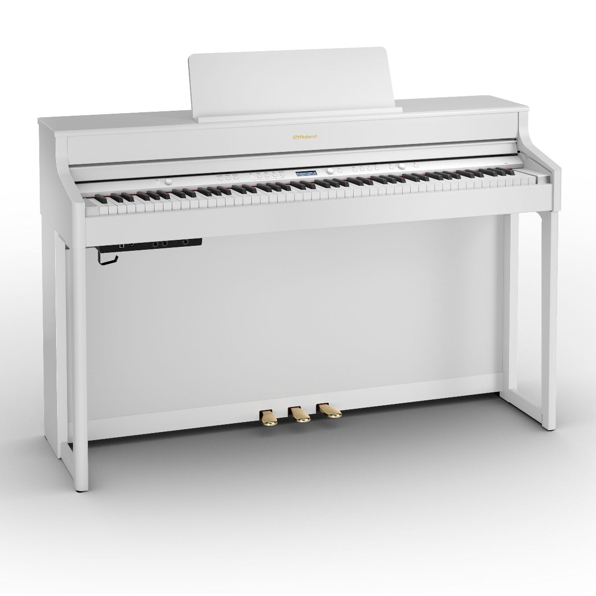 Roland HP702-WH Digital Upright Piano White Satin (Used) - Fair Deal Music