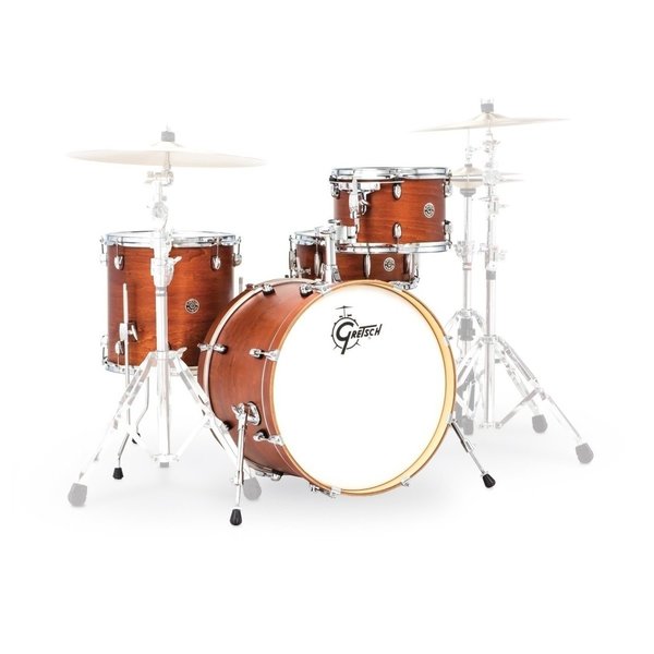 Gretsch Catalina Club Drum Kit 20" kick Satin Walnut Glaze USED (UN-ASSEMBLED. AS NEW) - Fair Deal Music