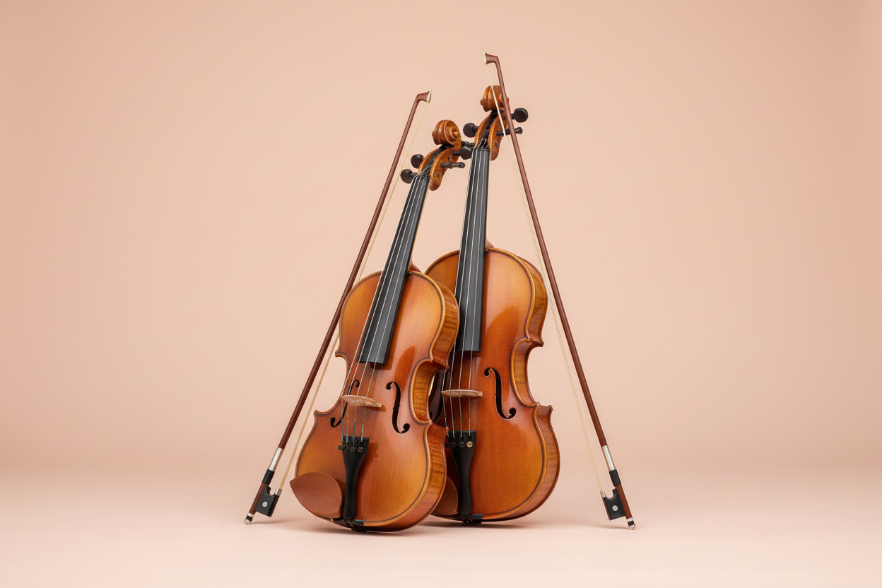 Violins Hero Banner - Blush Peach