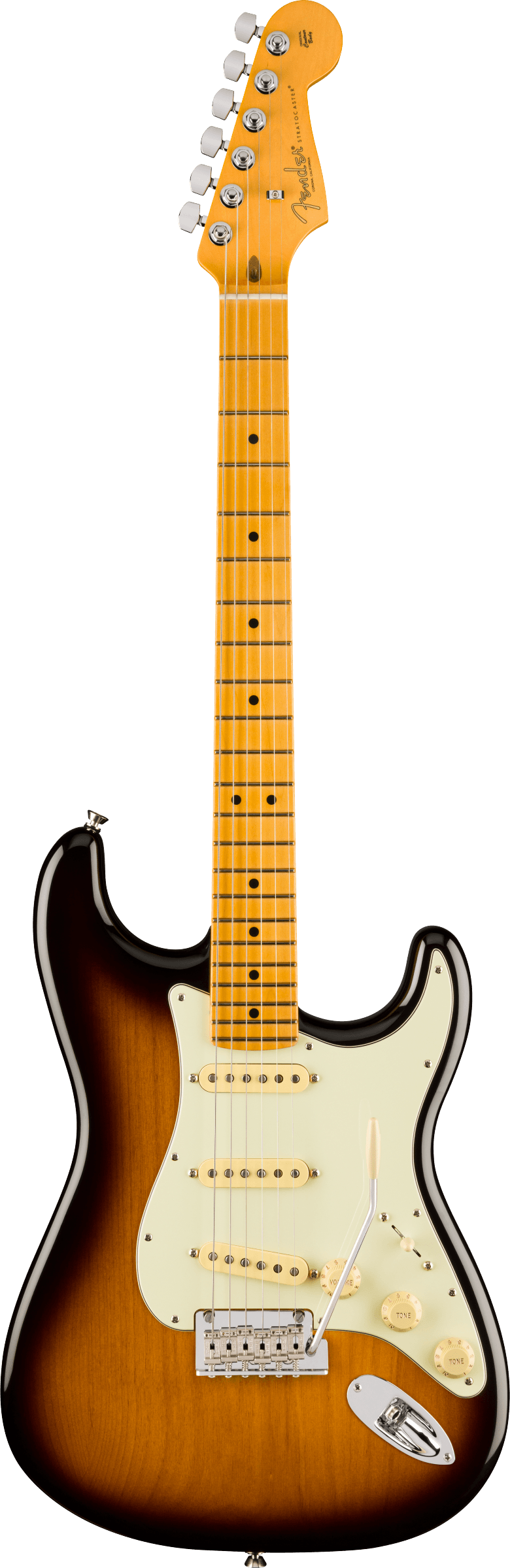 Fender 70th Anniversary American Professional II Stratocaster, Maple Fingerboard, 2 Colour Sunburst, Electric Guitar - Fair Deal Music