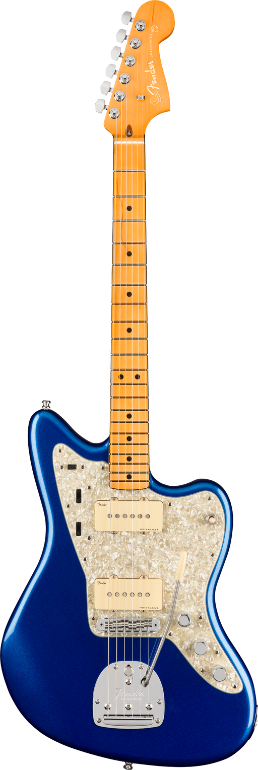 Fender American Ultra Jazzmaster MN Cobra Blue, Ex Display - Fair Deal Music