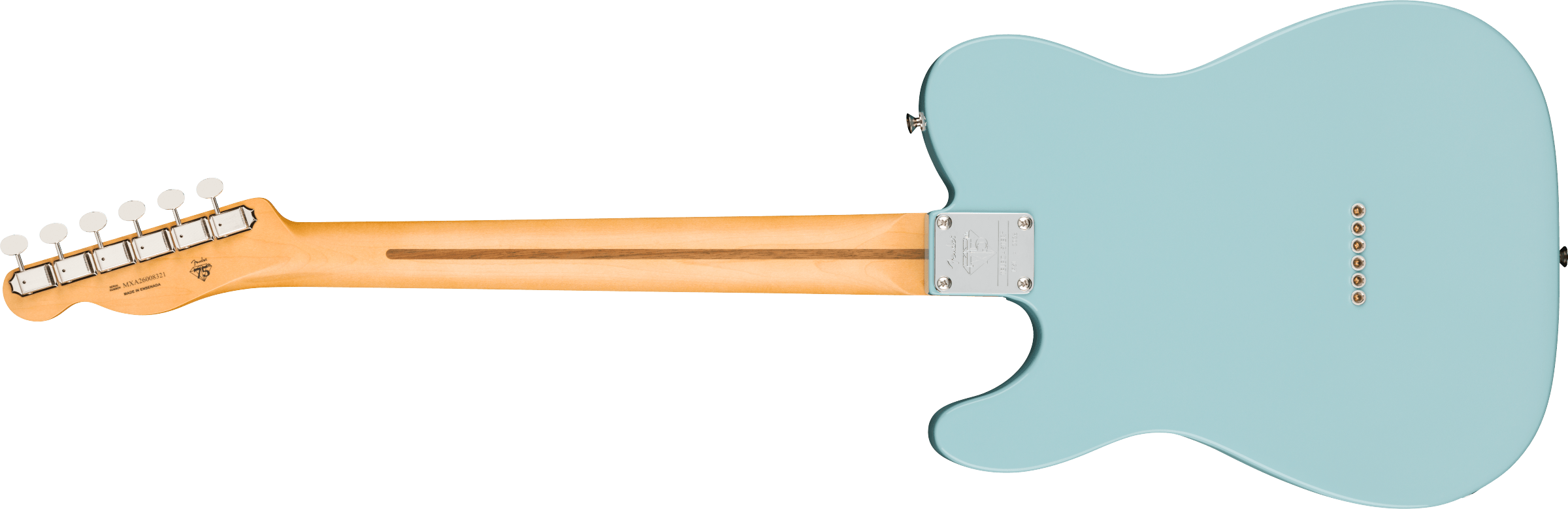 Fender 75th Anniversary Player II Telecaster®, Rosewood Fingerboard. Daphne Blue - Fair Deal Music