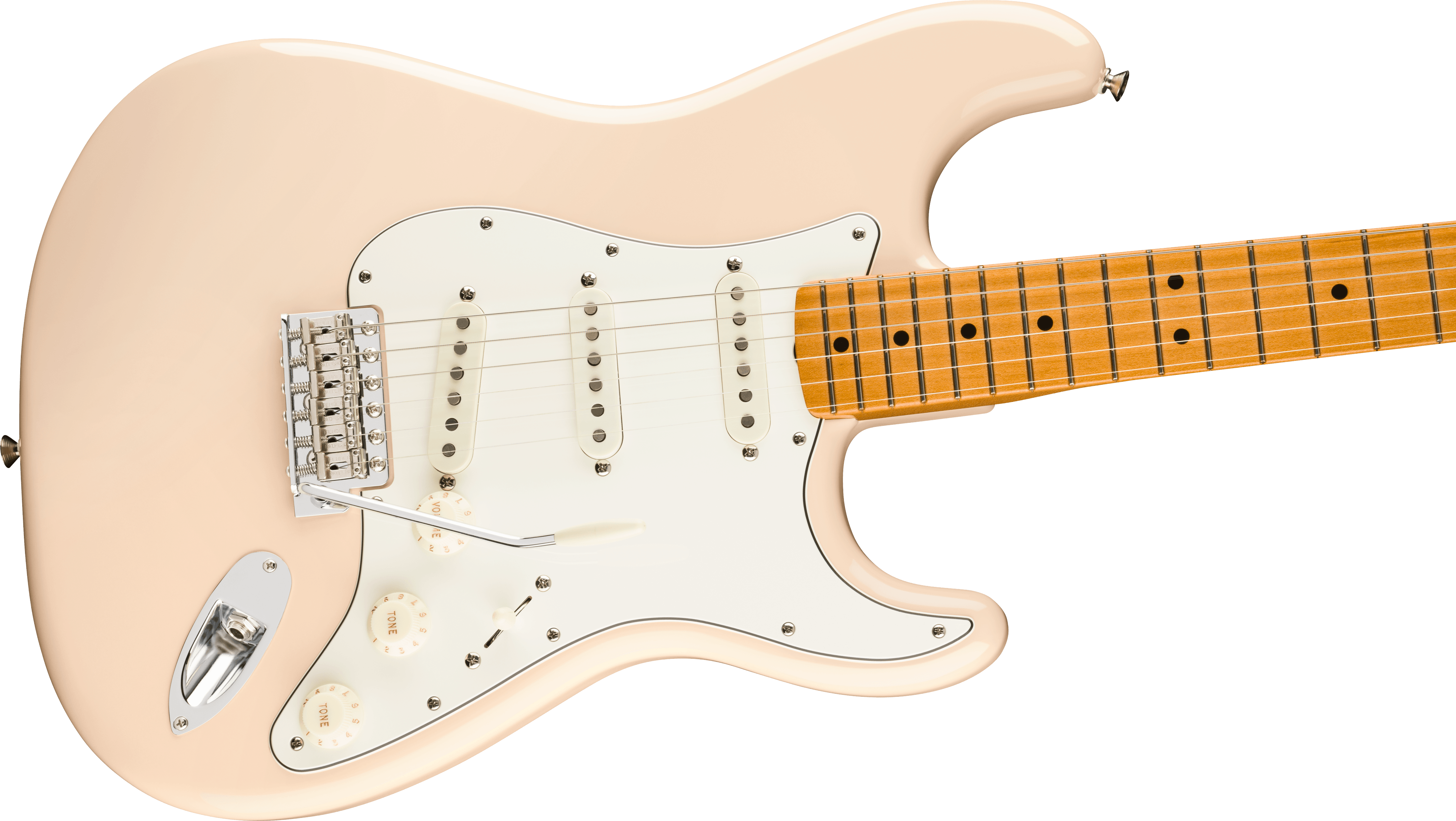 Fender Vintera® III Late '60s Stratocaster®, Maple Fingerboard, Olympic White Electric Guitar - Fair Deal Music