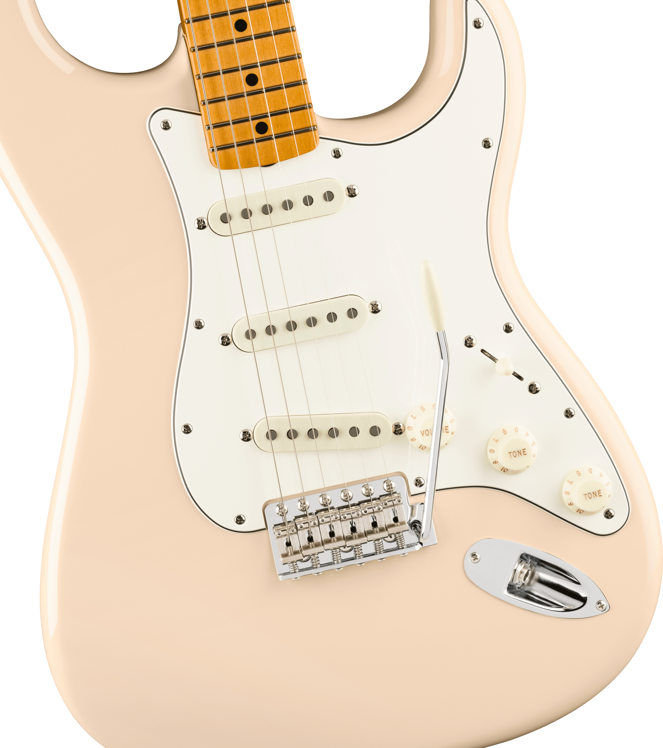 Fender Vintera® III Late '60s Stratocaster®, Maple Fingerboard, Olympic White Electric Guitar - Fair Deal Music