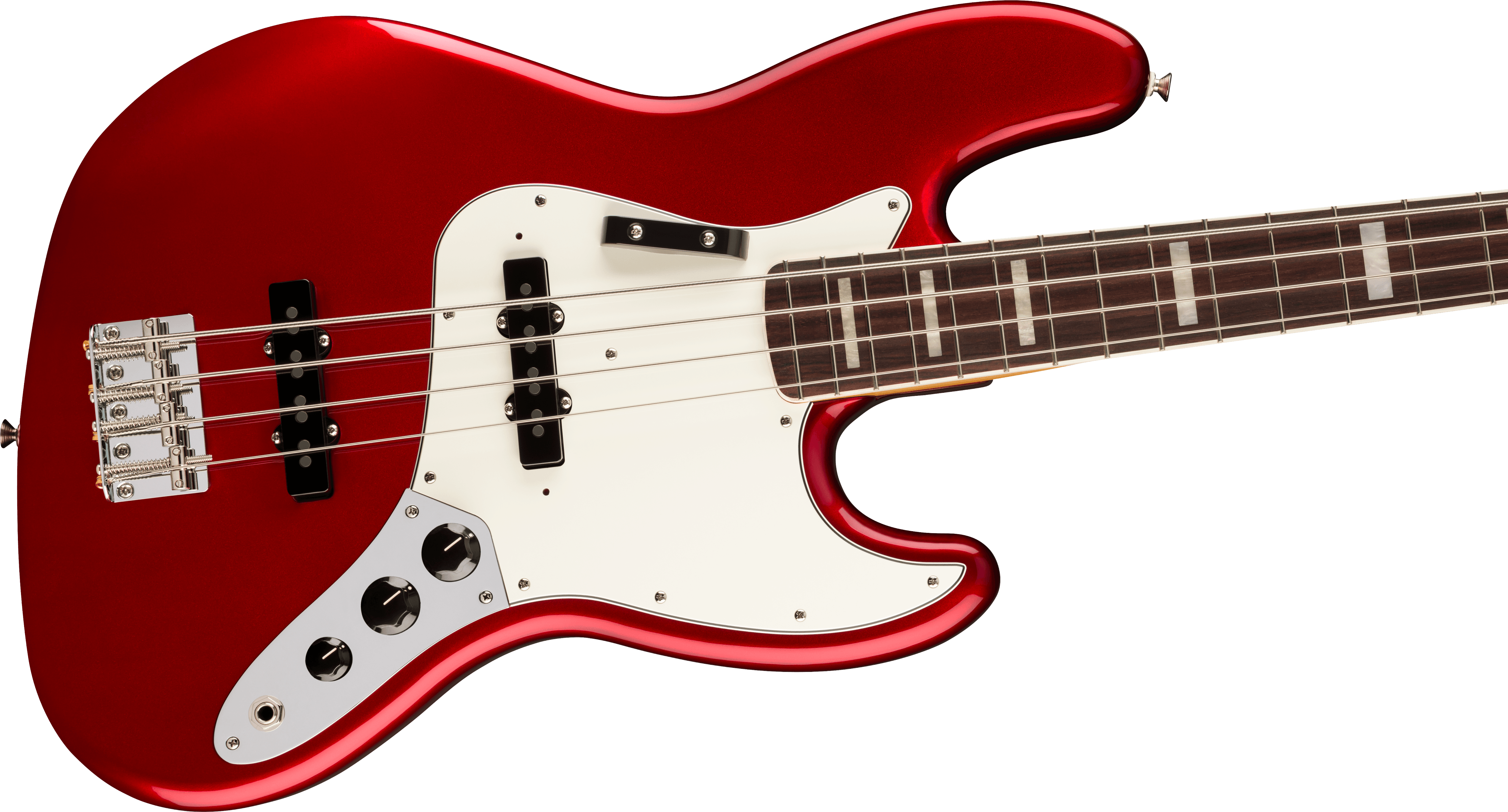 Fender Vintera® III Early '70s Jazz Bass in Candy Apple Red, Electric Bass Guitar - Fair Deal Music