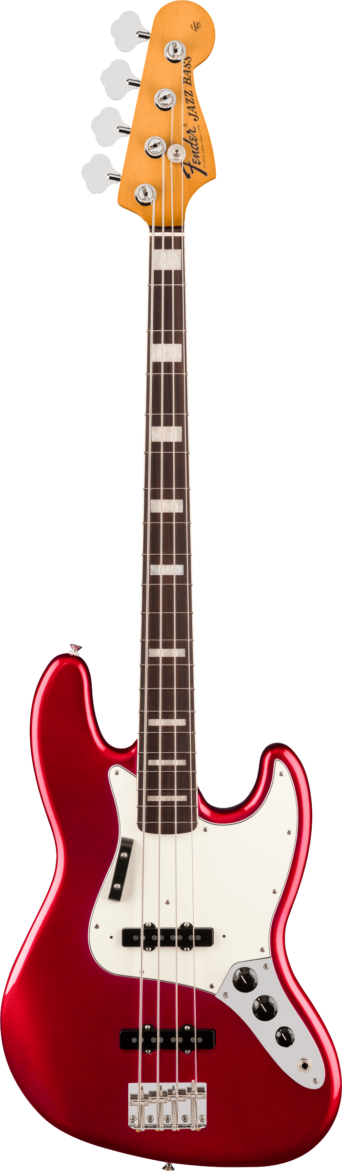 Fender Vintera® III Early '70s Jazz Bass in Candy Apple Red, Electric Bass Guitar - Fair Deal Music