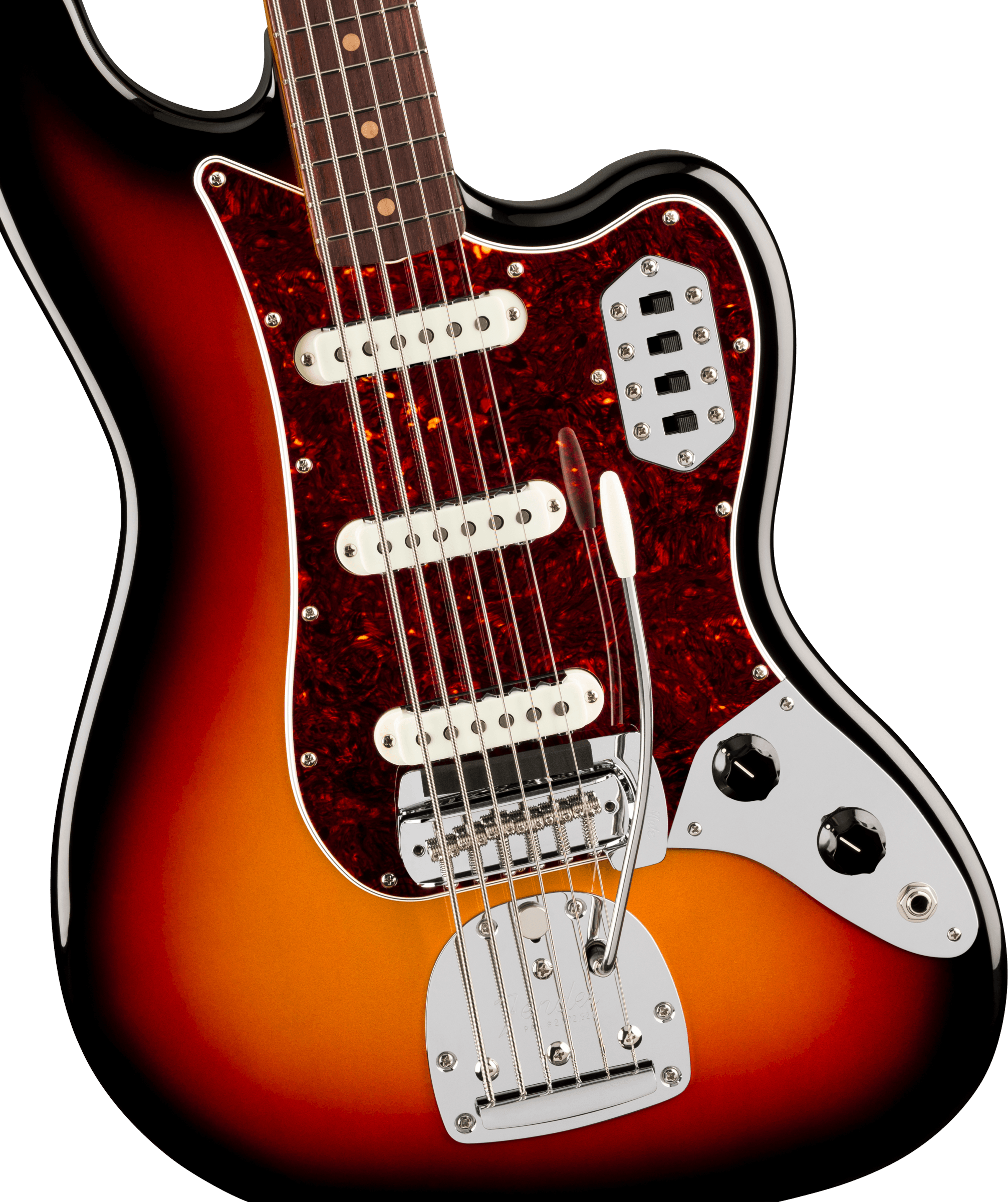 Fender Vintera® III Early '60s Bass VI, Rosewood Fingerboard, 3-Color Sunburst, Electric Bass Guitar - Fair Deal Music
