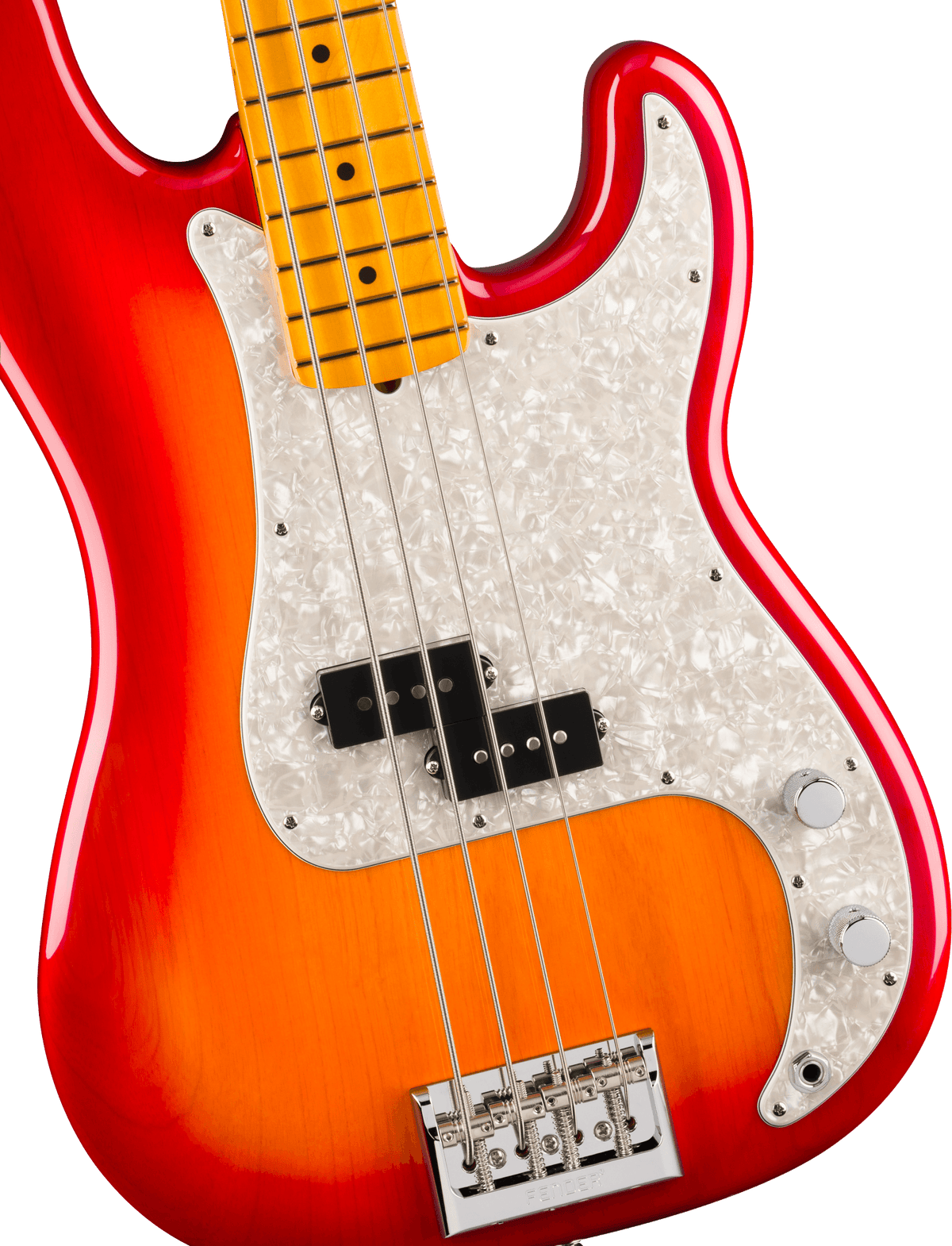 Fender American Professional Precision Bass®, Maple Fingerboard, Aged Cherry Burst - Fair Deal Music