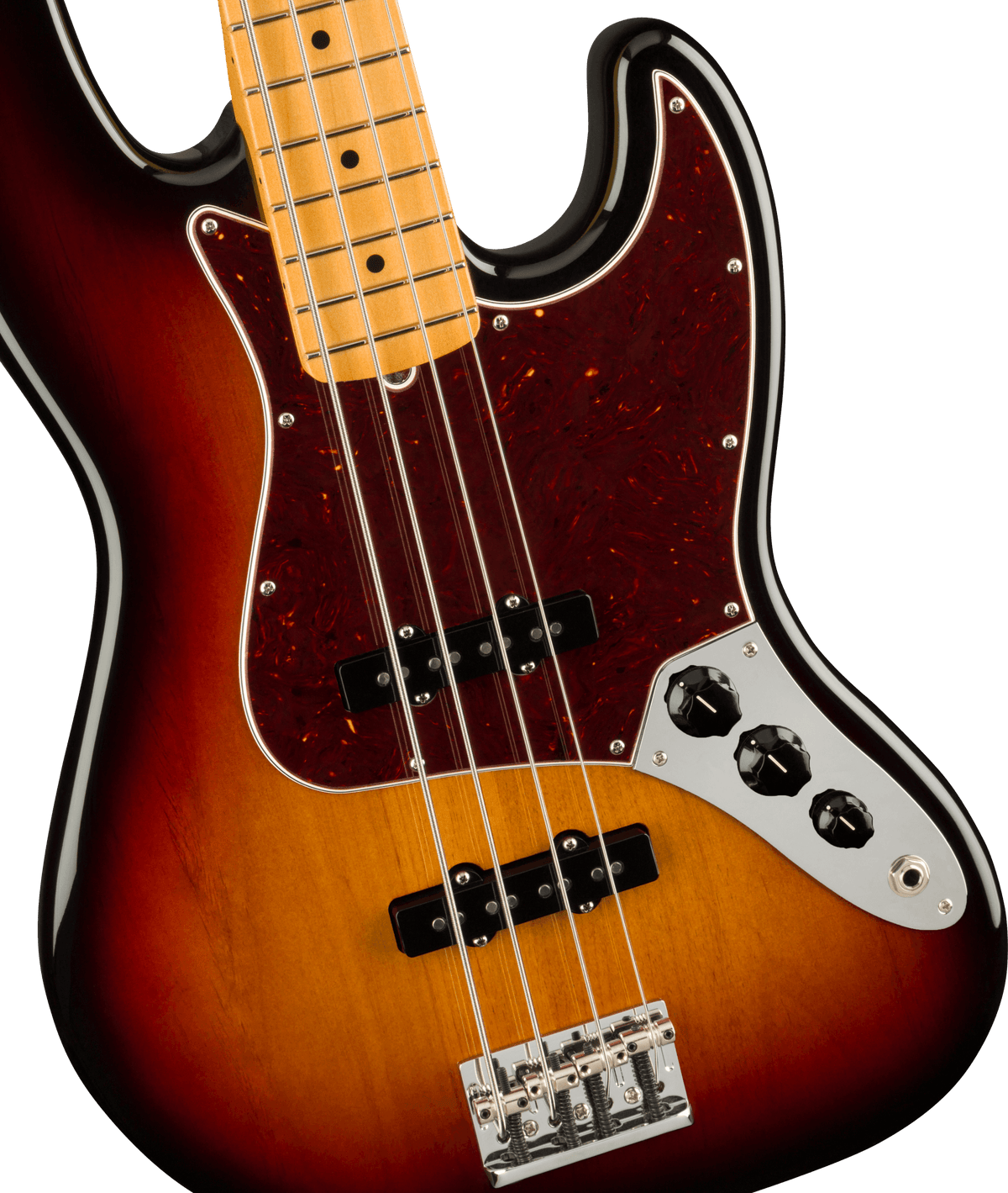 Fender American Professional II Jazz Electric Bass Maple in 3 Tone Sunburst, Open Box - Fair Deal Music