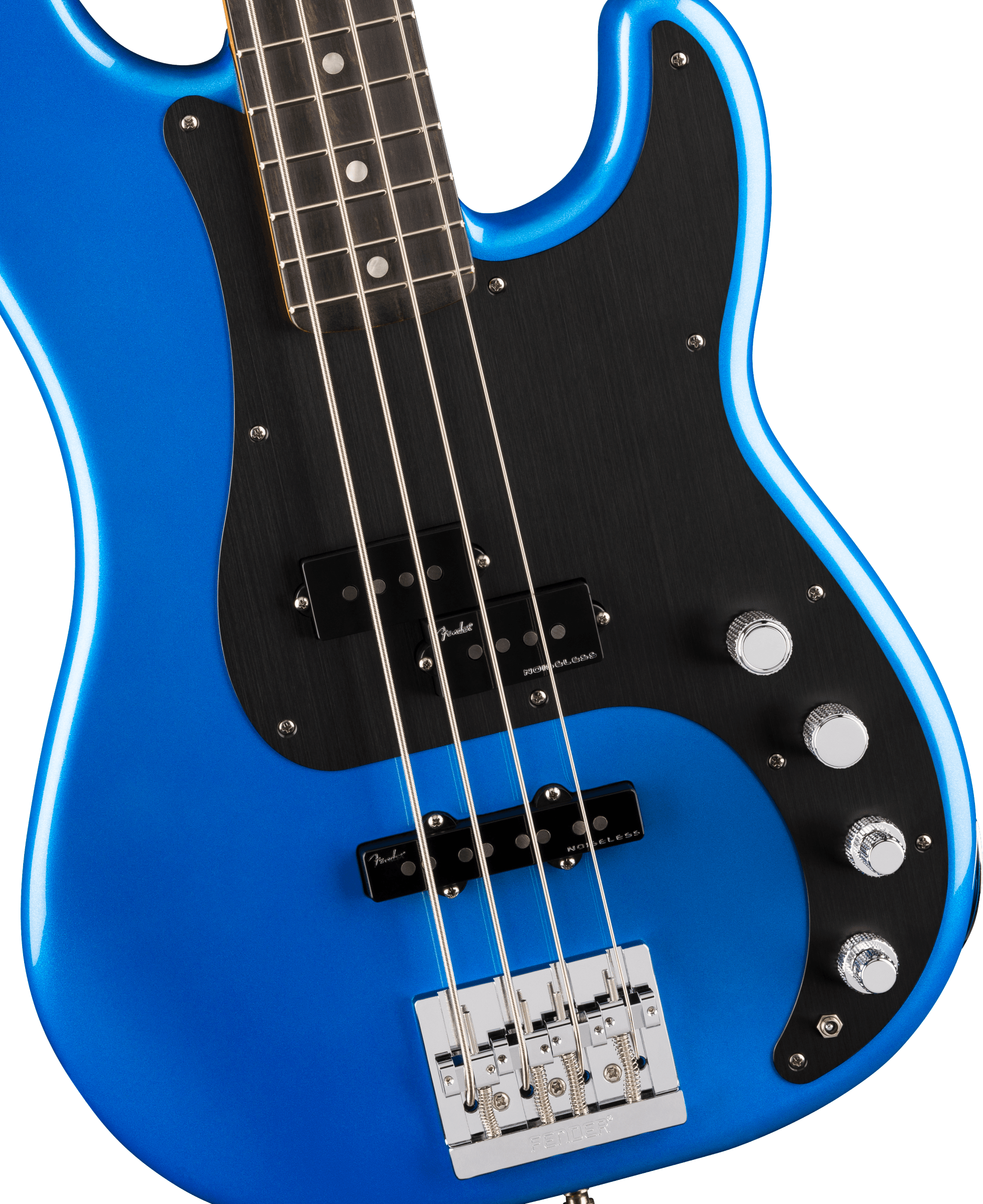 Fender American Ultra II Precision Bass®, Ebony Fingerboard, Noble Blue, Electric Bass - Fair Deal Music