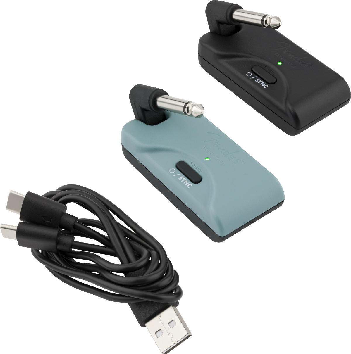 Fender Telepath Wireless System, Mystic Ice Blue and Black - Fair Deal Music