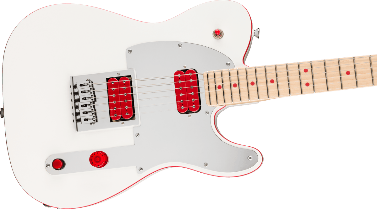 Fender John 5 Ghost Telecaster Electric Guitar, Arctic White