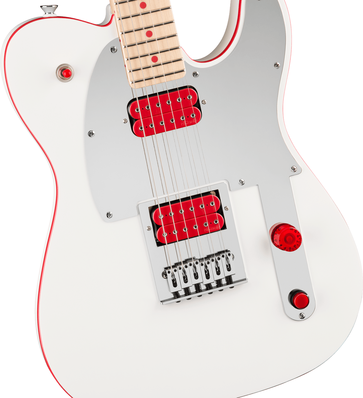 Fender John 5 Ghost Telecaster Electric Guitar, Arctic White