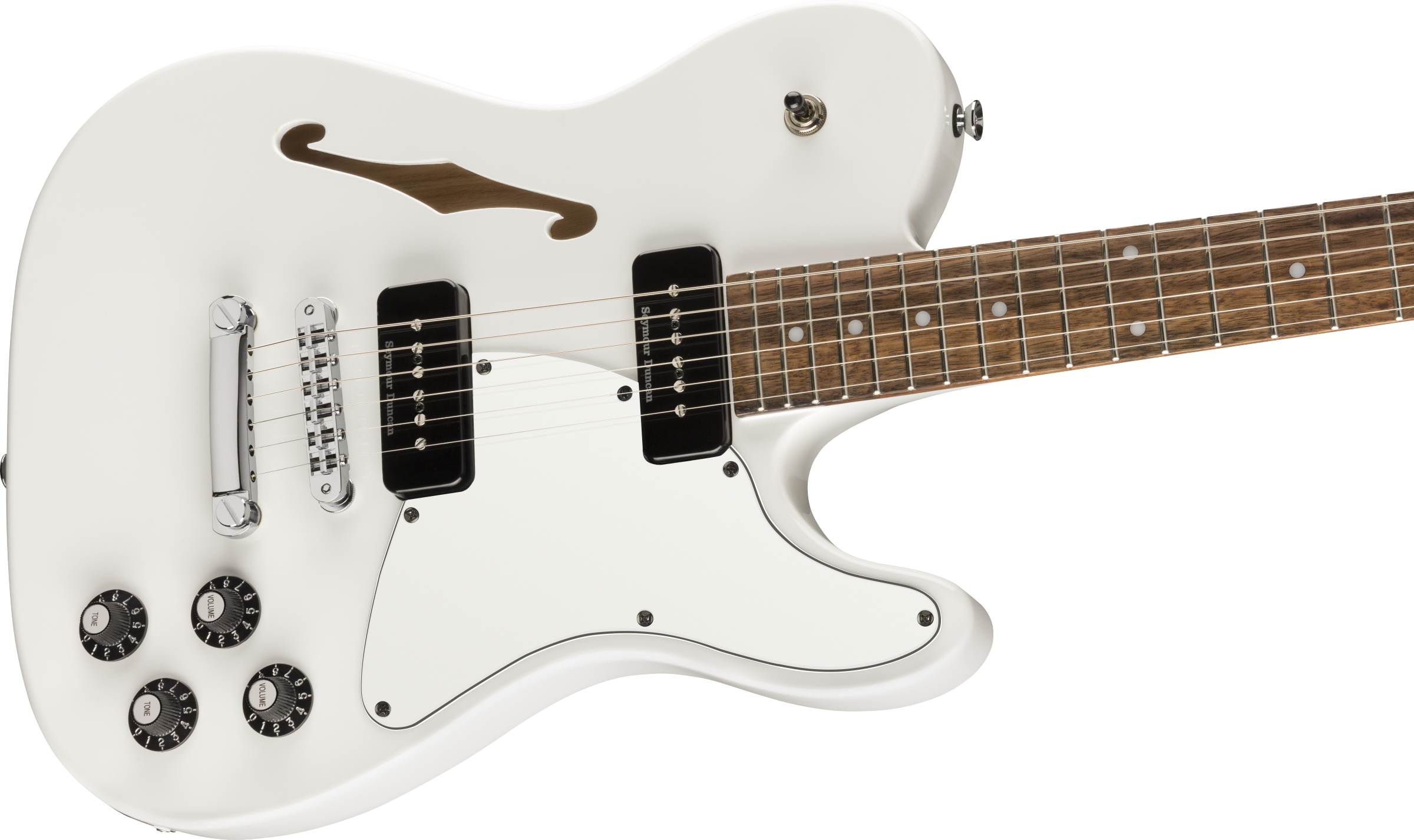 Fender Jim Adkins JA-90 Telecaster Thinline, White, Open Box - Fair Deal Music