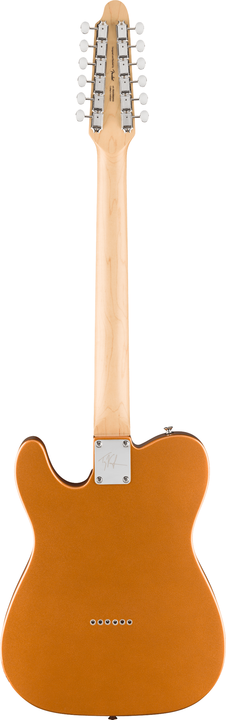 EMBARGO 08/09/26 Squier Paranormal Troy Van Leeuwen Telecaster® XII, Laurel Fingerboard, Tortoiseshell Pickguard, Copper - Fair Deal Music