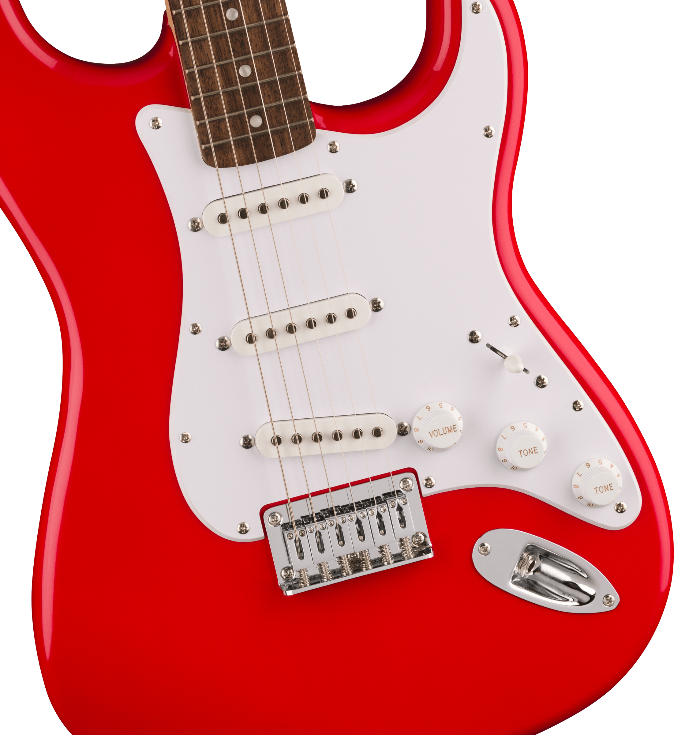 Squier Sonic® Stratocaster® HT, Laurel Fingerboard, White Pickguard, Torino Red, Electric Guitar - Fair Deal Music