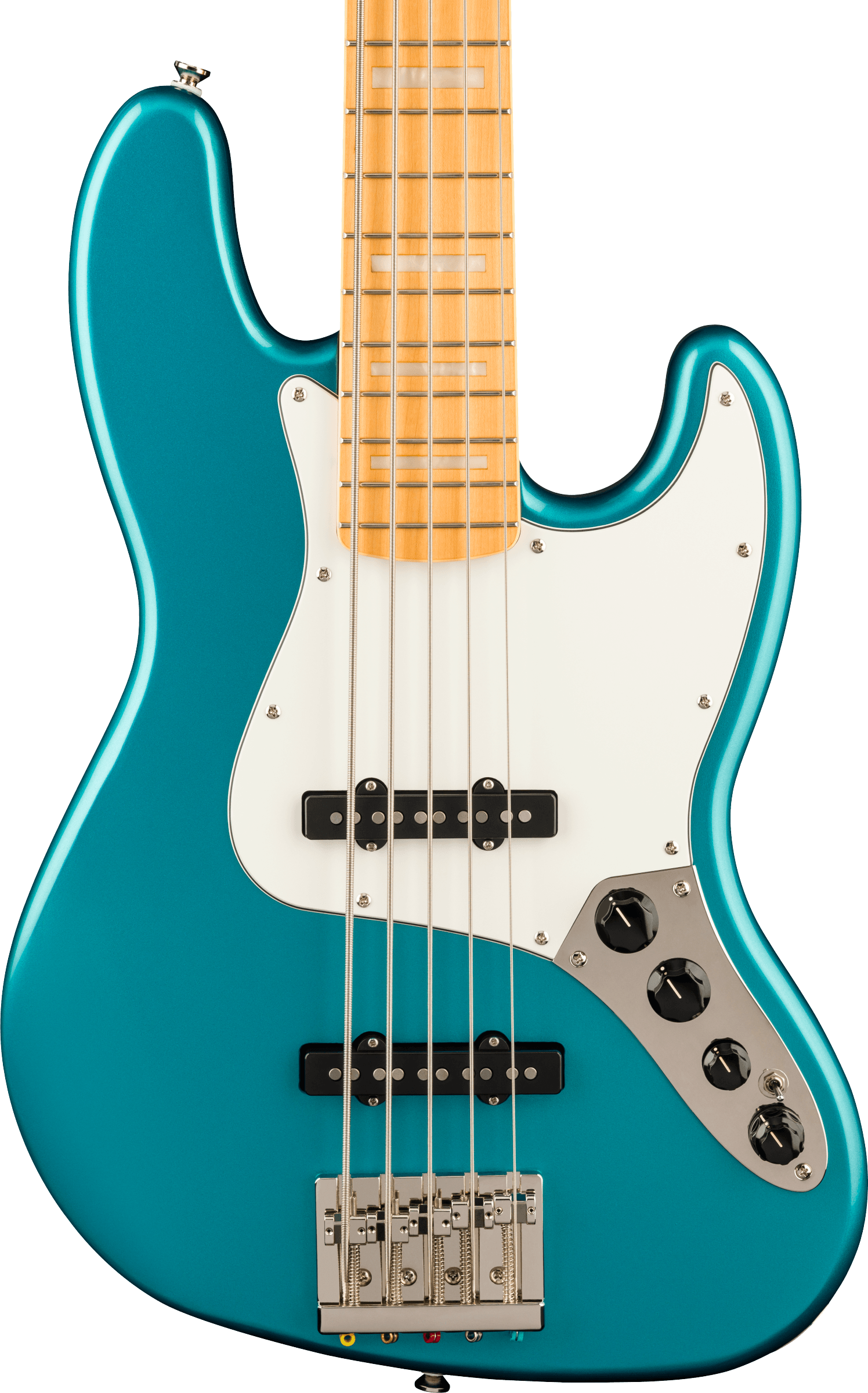 Squier Classic Vibe Active '70s Jazz Bass, Maple Fingerboard, Parchment Pickguard, Ocean Turquoise - Fair Deal Music