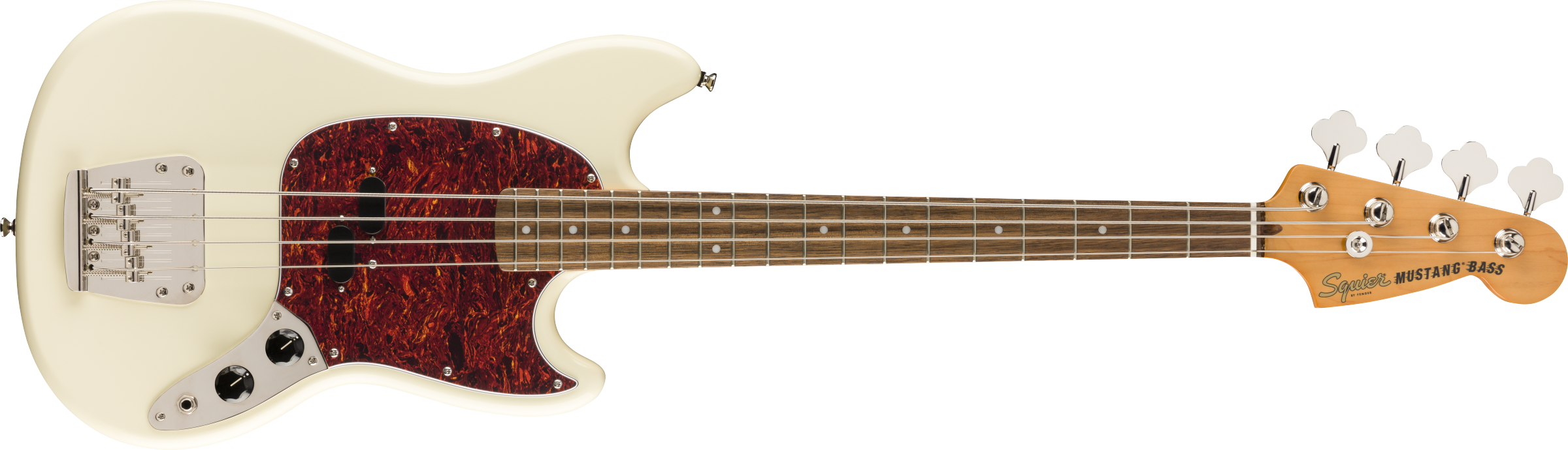 Squier Classic Vibe '60s Mustang® Bass, Laurel Fingerboard, Olympic White - Fair Deal Music