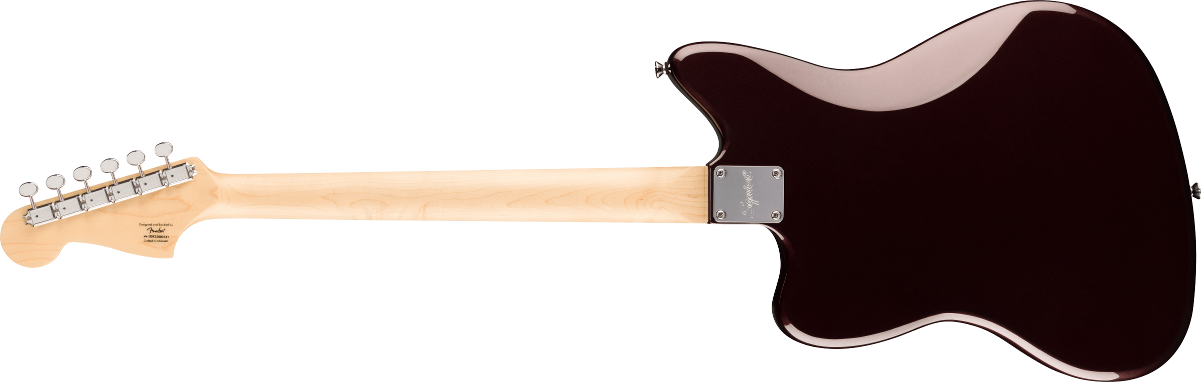 Squier Paranormal Baritone Jazzmaster® HH, Laurel Fingerboard, Black Pickguard, Oxblood - Fair Deal Music