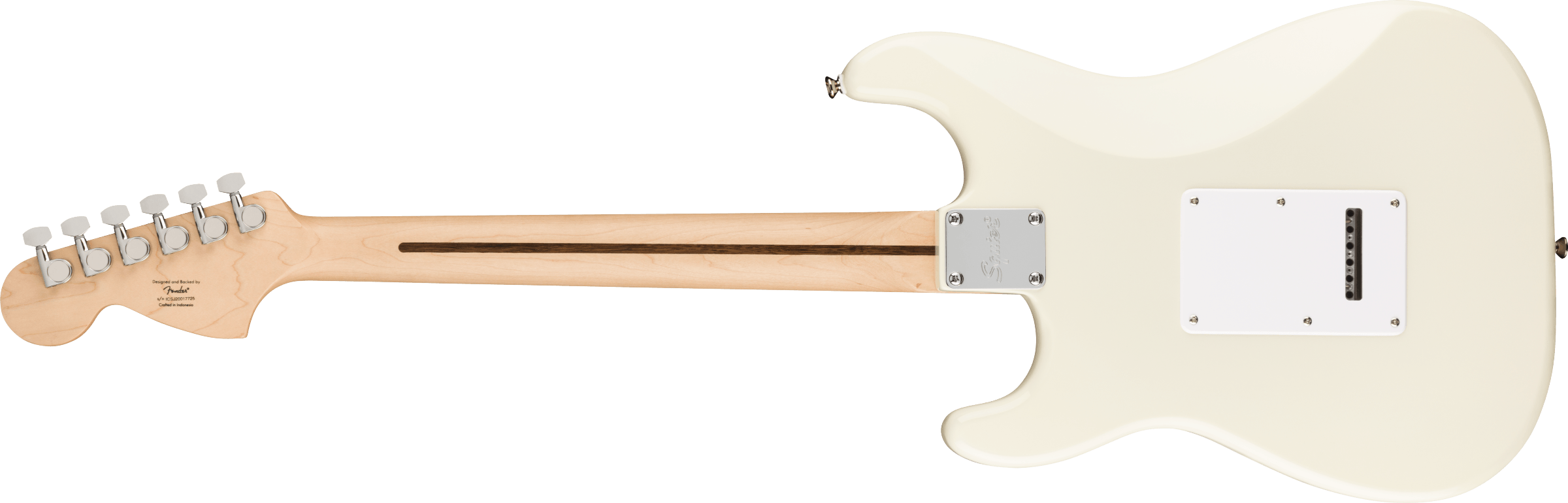 Squier Affinity Series® Stratocaster®, Maple Fingerboard, White Pickguard, Olympic White - Fair Deal Music