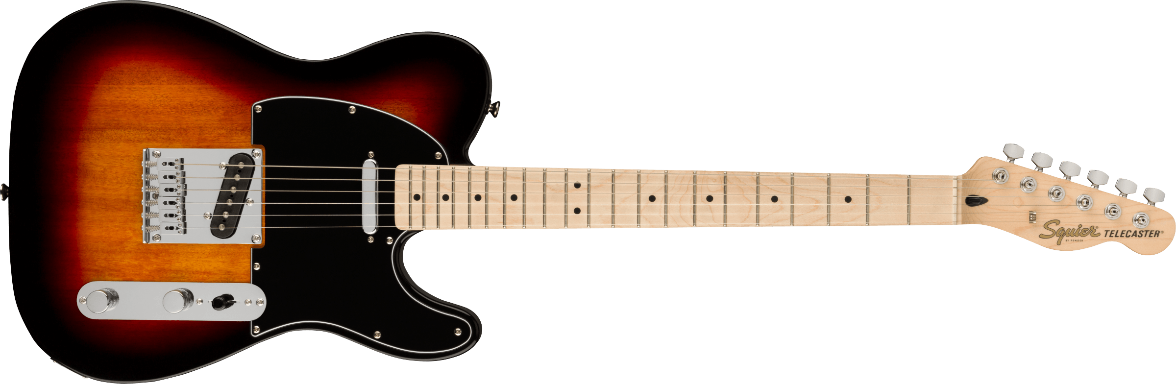 Squier Affinity Series® Telecaster®, Maple Fingerboard, Black Pickguard, 3-Color Sunburst - Fair Deal Music