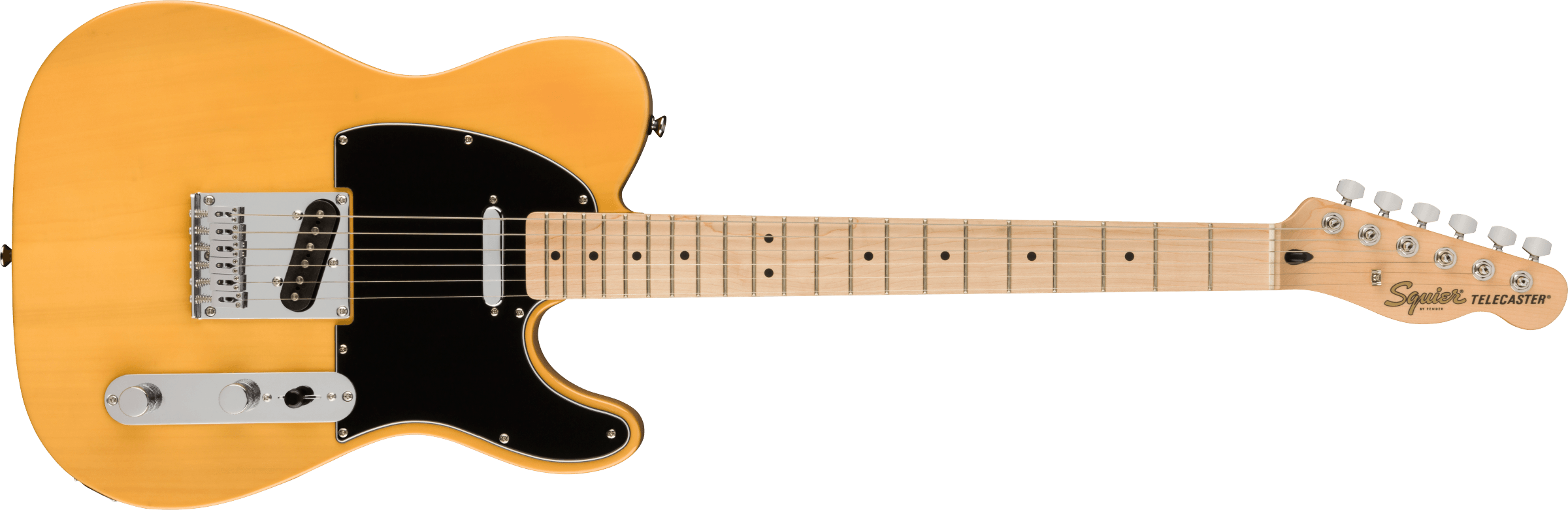 Squier Affinity Series® Telecaster®, Maple Fingerboard, Black Pickguard, Butterscotch Blonde - Fair Deal Music