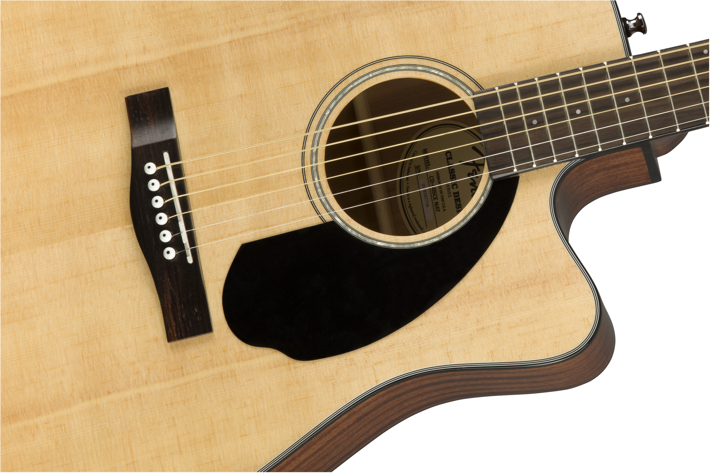 Fender CD-60SCE Dreadnought, Walnut Fingerboard, Natural - Fair Deal Music