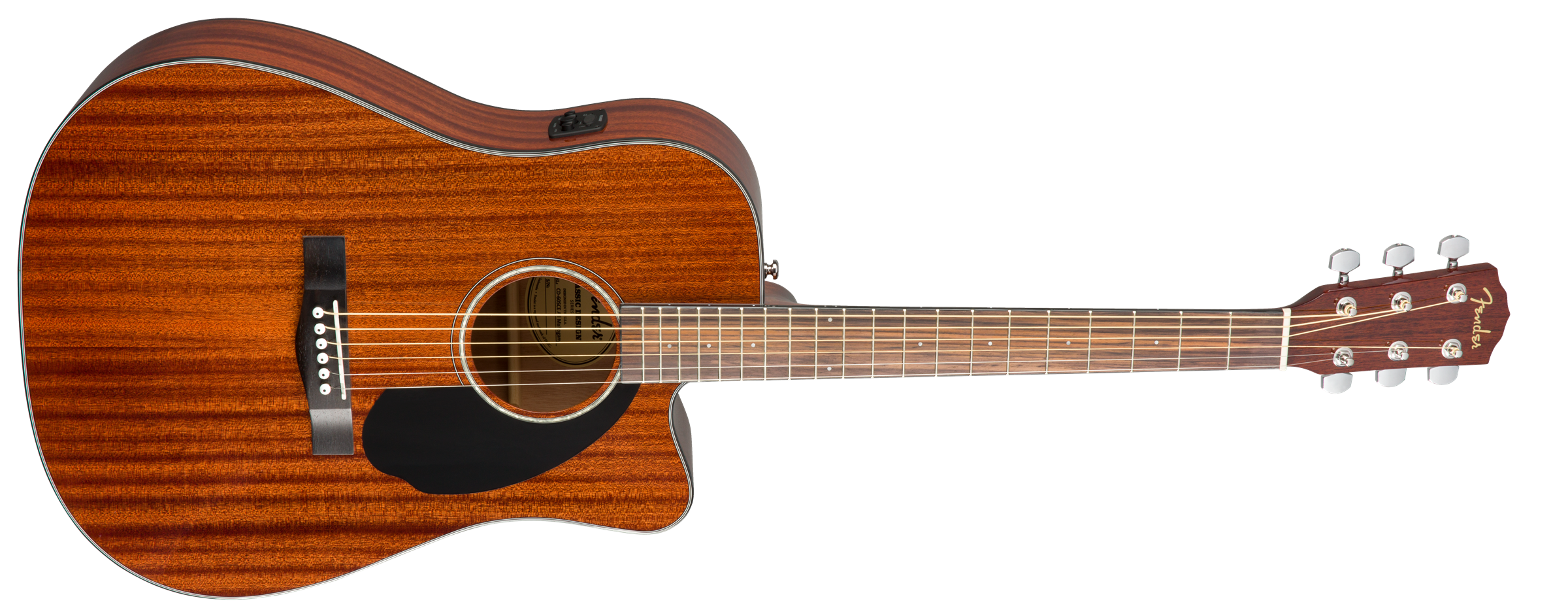 Fender CD-60SCE Dreadnought, Walnut Fingerboard, All-Mahogany - Fair Deal Music