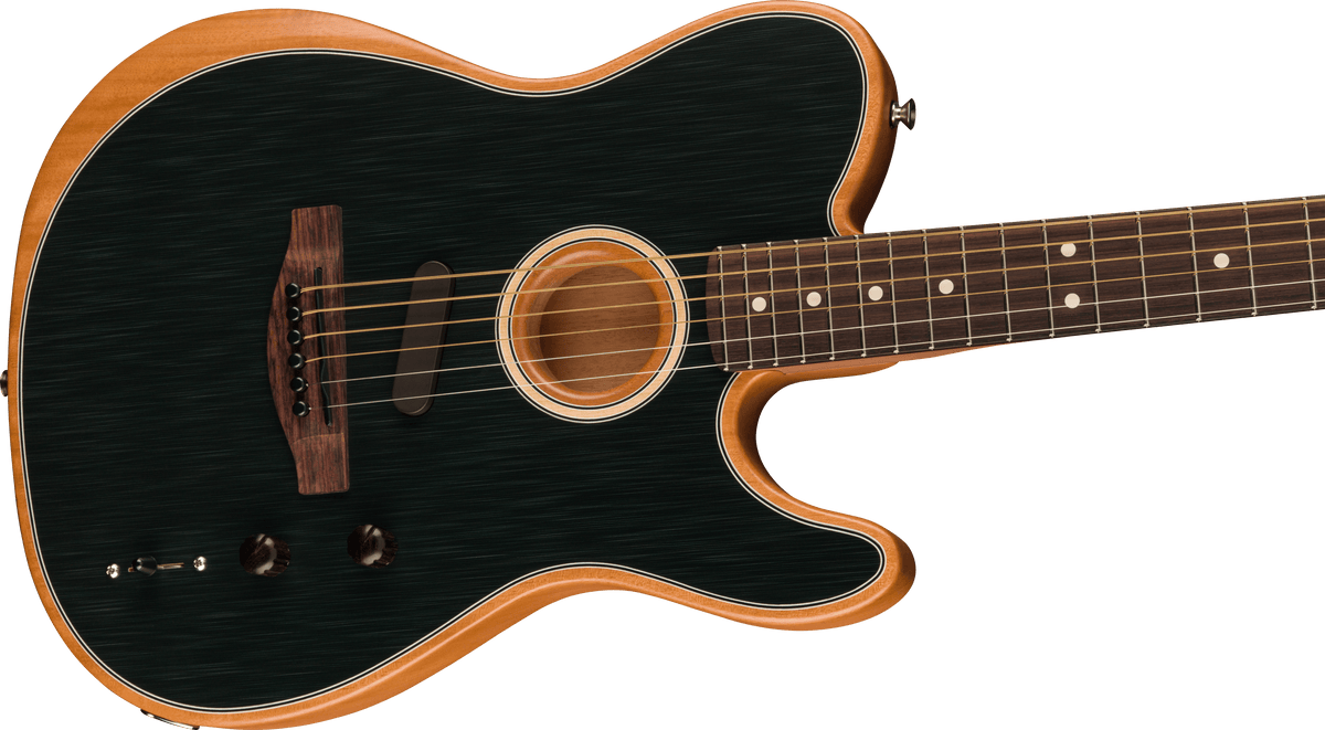 Fender Acoustasonic Player Telecaster Brushed Black - Fair Deal Music