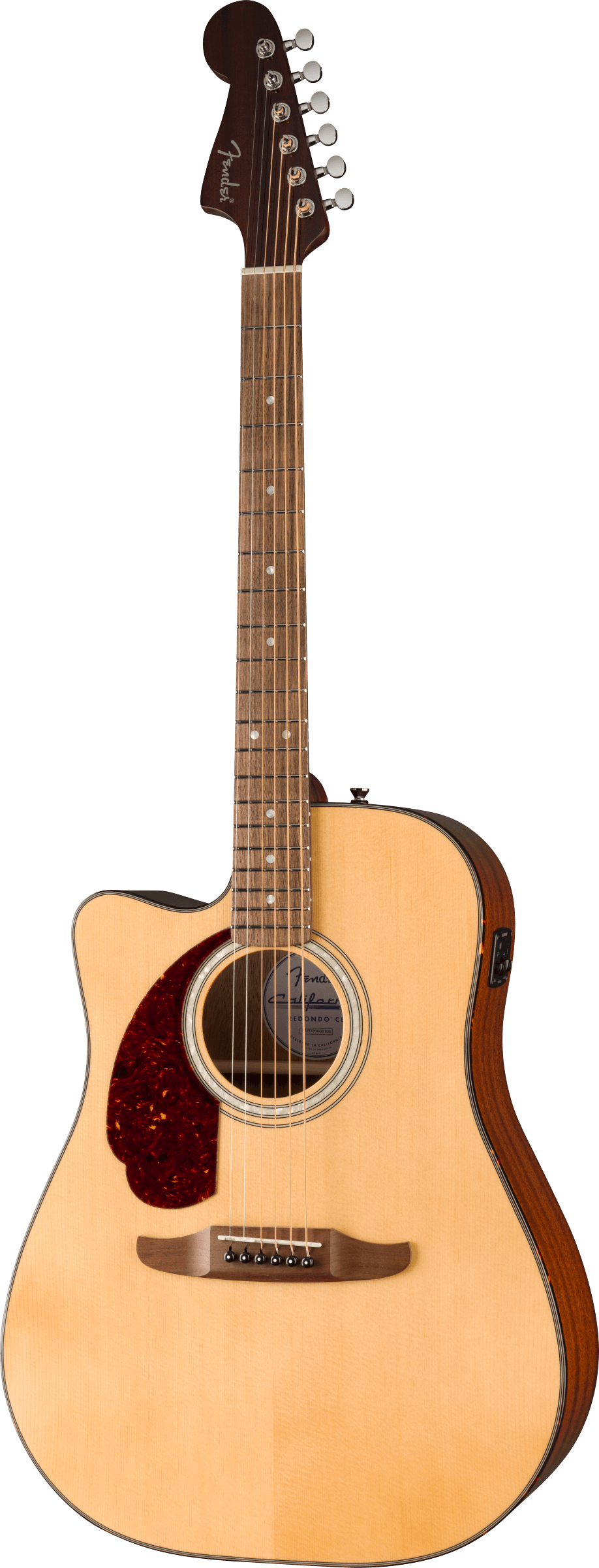 Fender California Deluxe Redondo™ CE Left-Handed, Walnut Fingerboard, Natural - Fair Deal Music