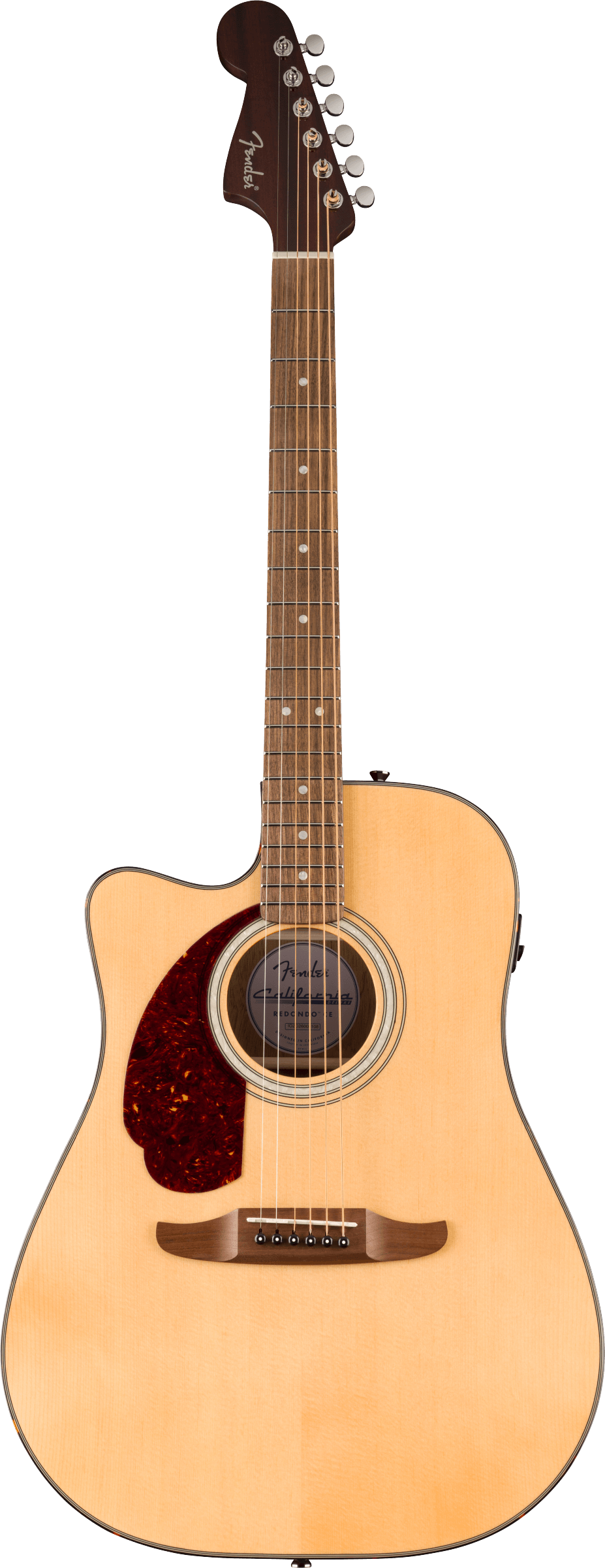 Fender California Deluxe Redondo™ CE Left-Handed, Walnut Fingerboard, Natural - Fair Deal Music