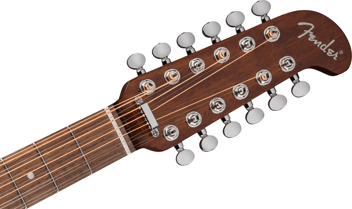 Fender California Deluxe Villager™ E, Walnut Fingerboard, Black - Fair Deal Music