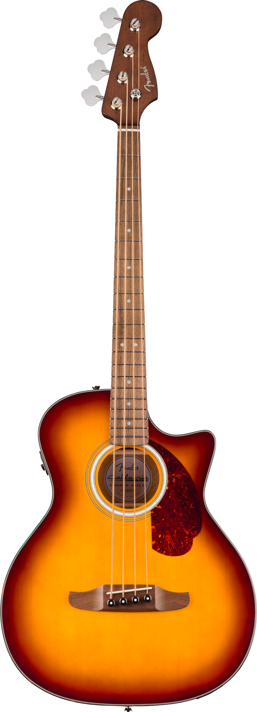 Fender California Deluxe Kingman™ Bass CE, Walnut Fingerboard, Honey Sunburst - Fair Deal Music