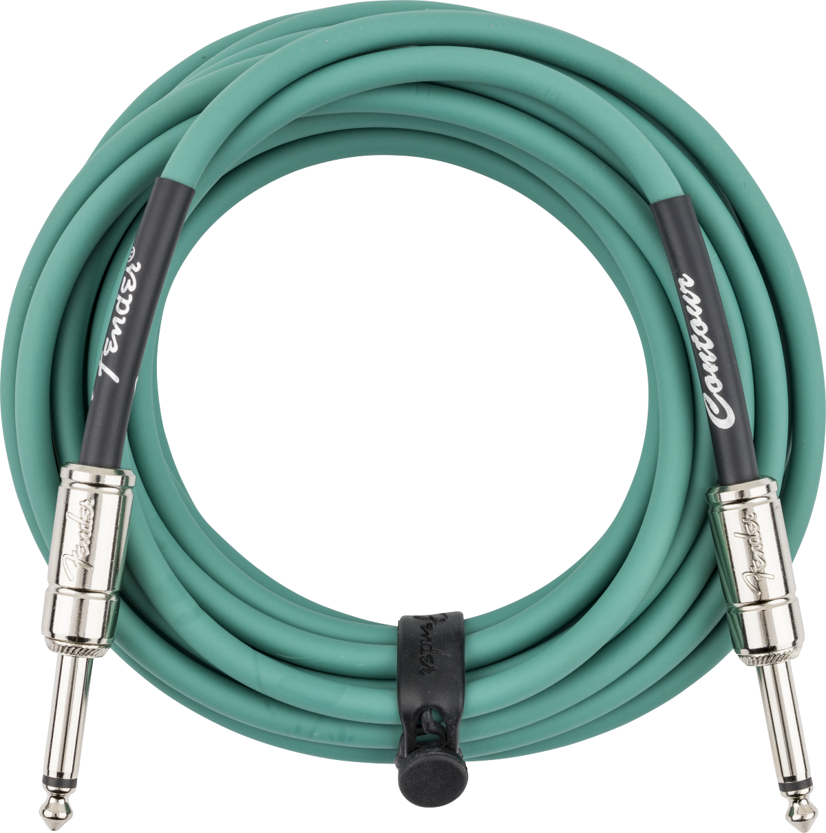 Fender Contour Series Instrument Cable, 18.6ft Sherwood Green - Fair Deal Music
