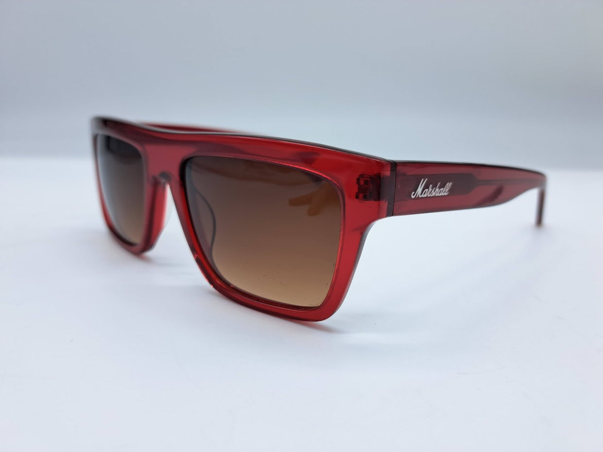 Marshall Glasses Johnny Small, Red Transparent, Brown Graded - Fair Deal Music