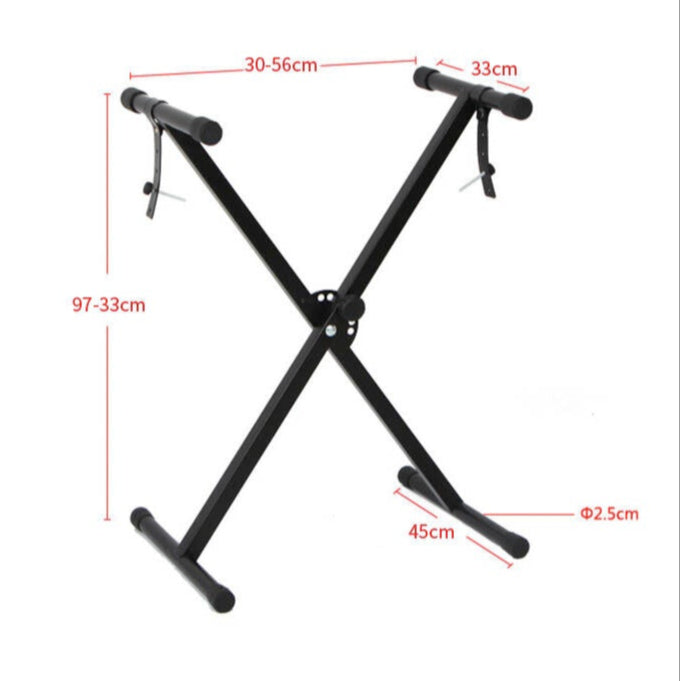 Single Keyboard X Stand with Removable Securing Straps - Fair Deal Music