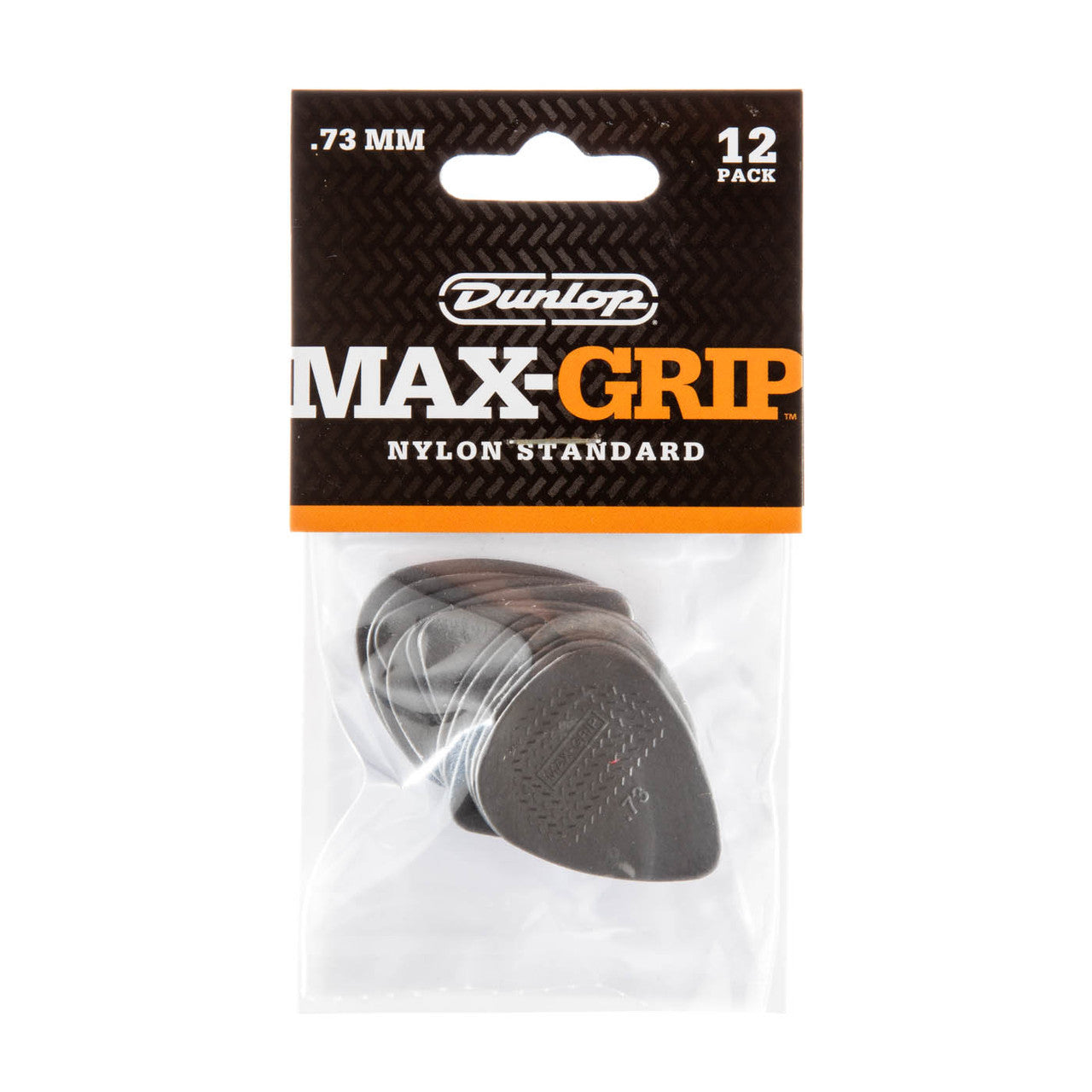 Jim Dunlop Max-Grip Nylon Standard Guitar Plectrum .73mm 12 Pack - Fair Deal Music
