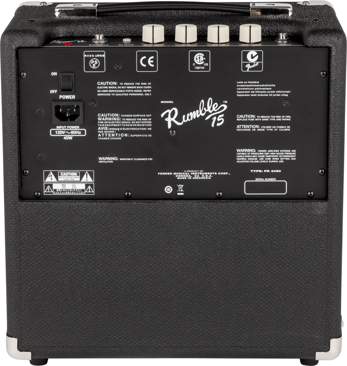 Fender Rumble 15 Bass Guitar Combo - Fair Deal Music
