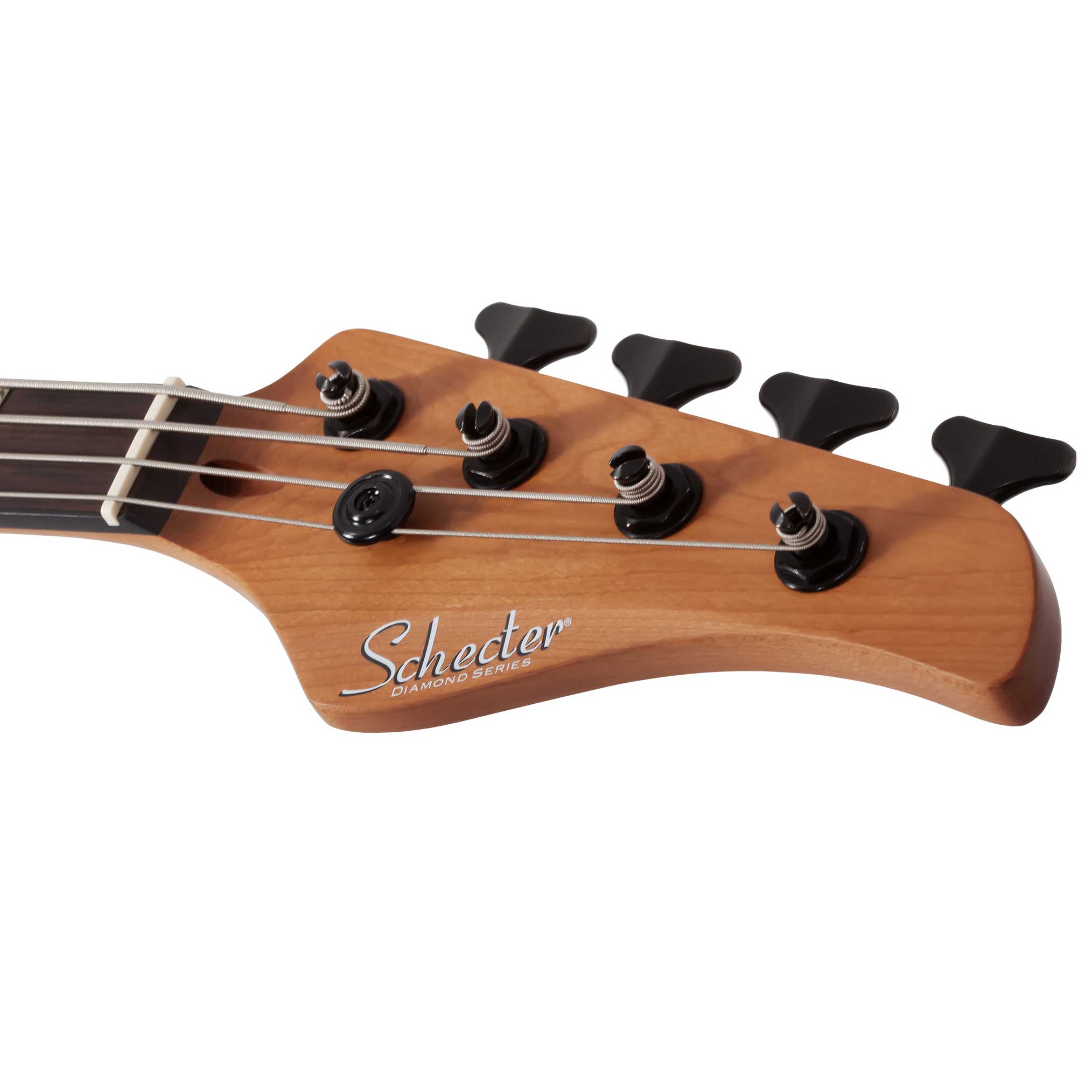 Schecter C-4 Standard Electric Bass Guitar Tobacco Burl - Fair Deal Music