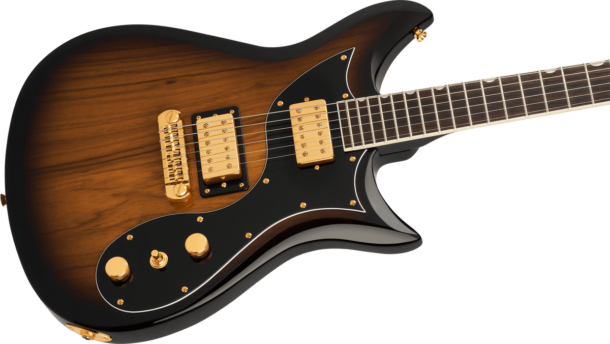 EMBARGO 9/9/2026 Gretsch Limited Edition Electromatic® Black Limba CVT, Rosewood Fingerboard, Sunburst - Fair Deal Music
