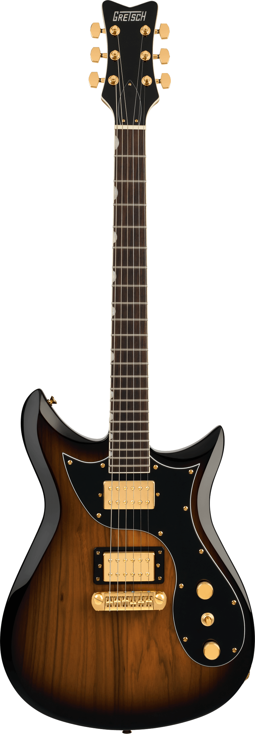 EMBARGO 9/9/2026 Gretsch Limited Edition Electromatic® Black Limba CVT, Rosewood Fingerboard, Sunburst - Fair Deal Music