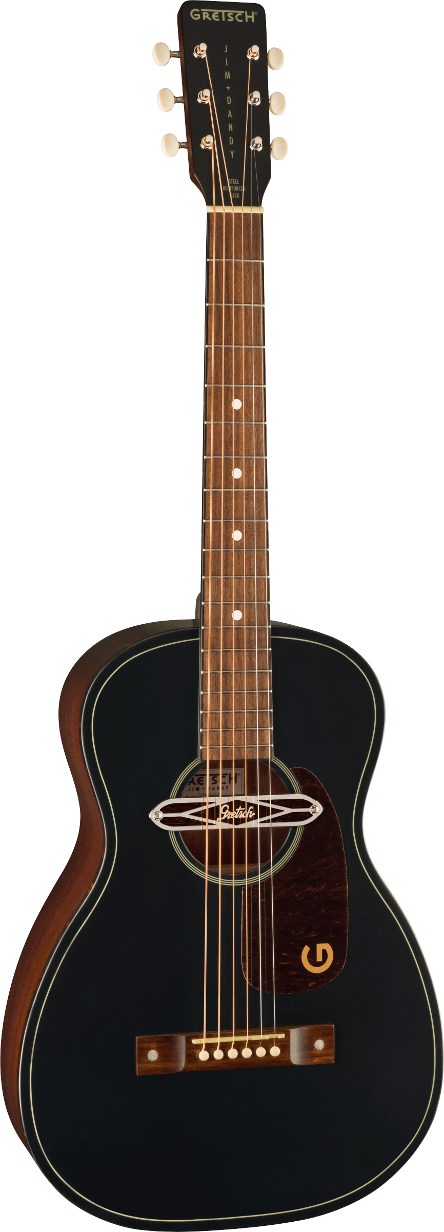 Gretsch Jim Dandy Deltoluxe Parlor Black Top Electro Acoustic Guitar