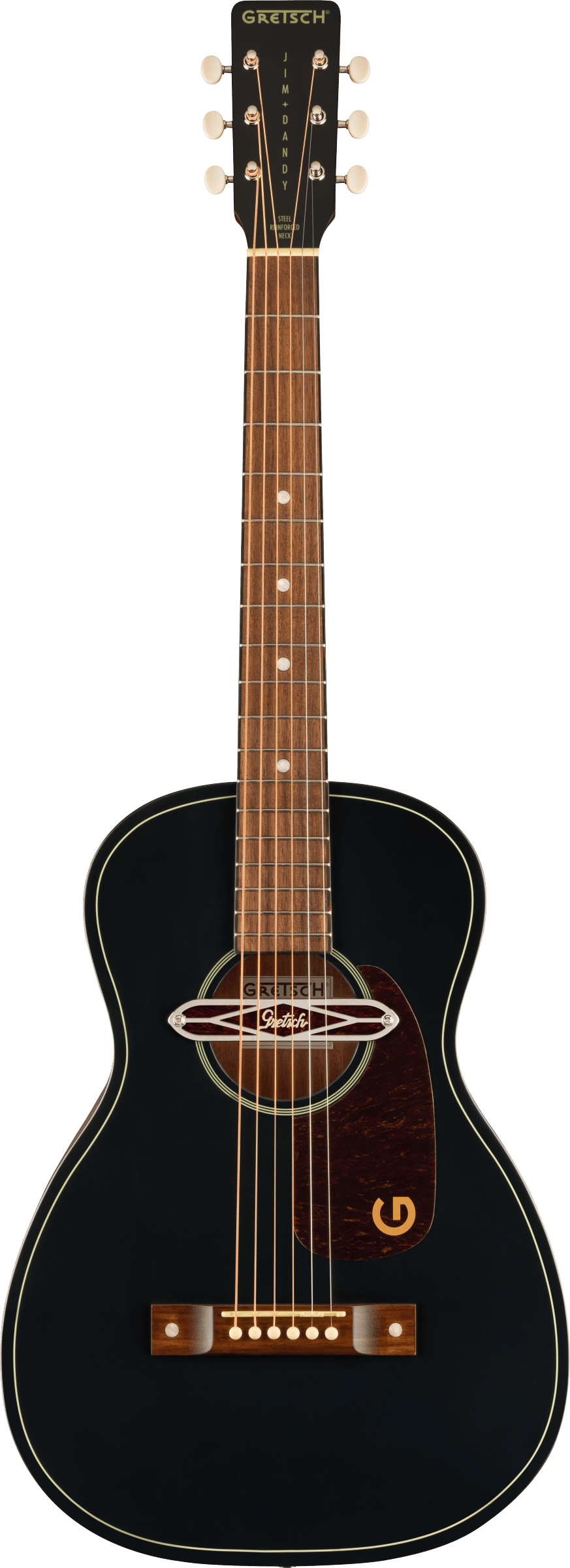 Gretsch Jim Dandy Deltoluxe Parlor Black Top Electro Acoustic Guitar