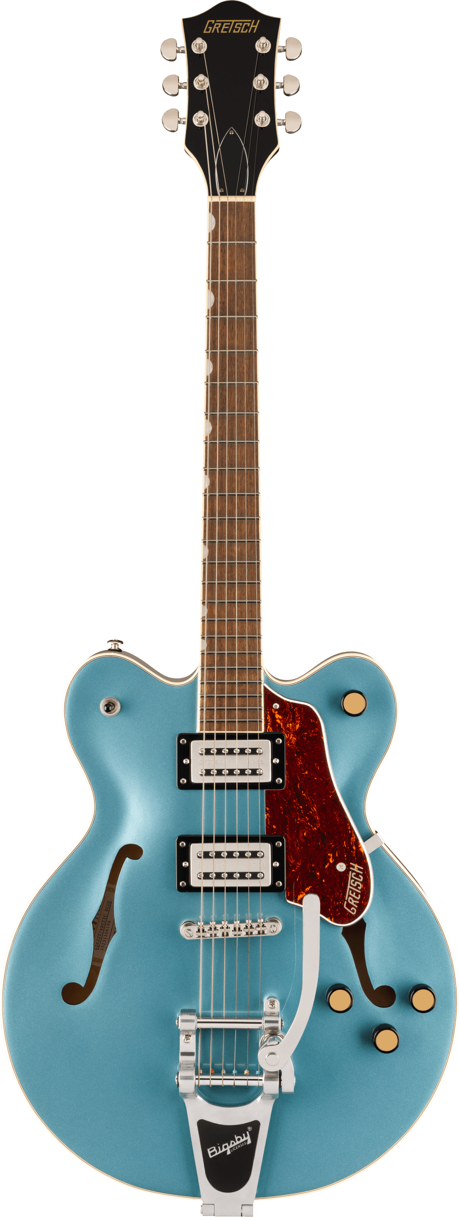 Gretsch G2622T Streamliner™ Center Block Double-Cut with Bigsby®, Laurel Fingerboard, Broad’Tron™ BT-3S Pickups, Arctic Blue - Fair Deal Music